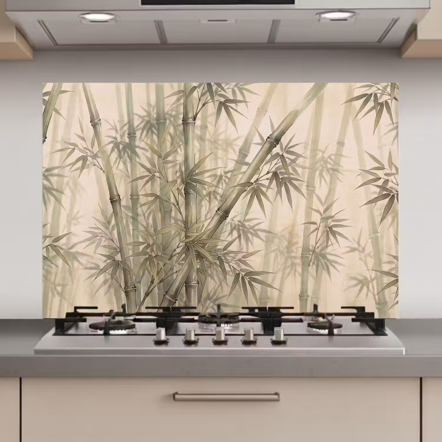Bamboe - Bladeren - Aziatisch - Groen - Natuur keuken achterwand spatscherm klein -3d_website