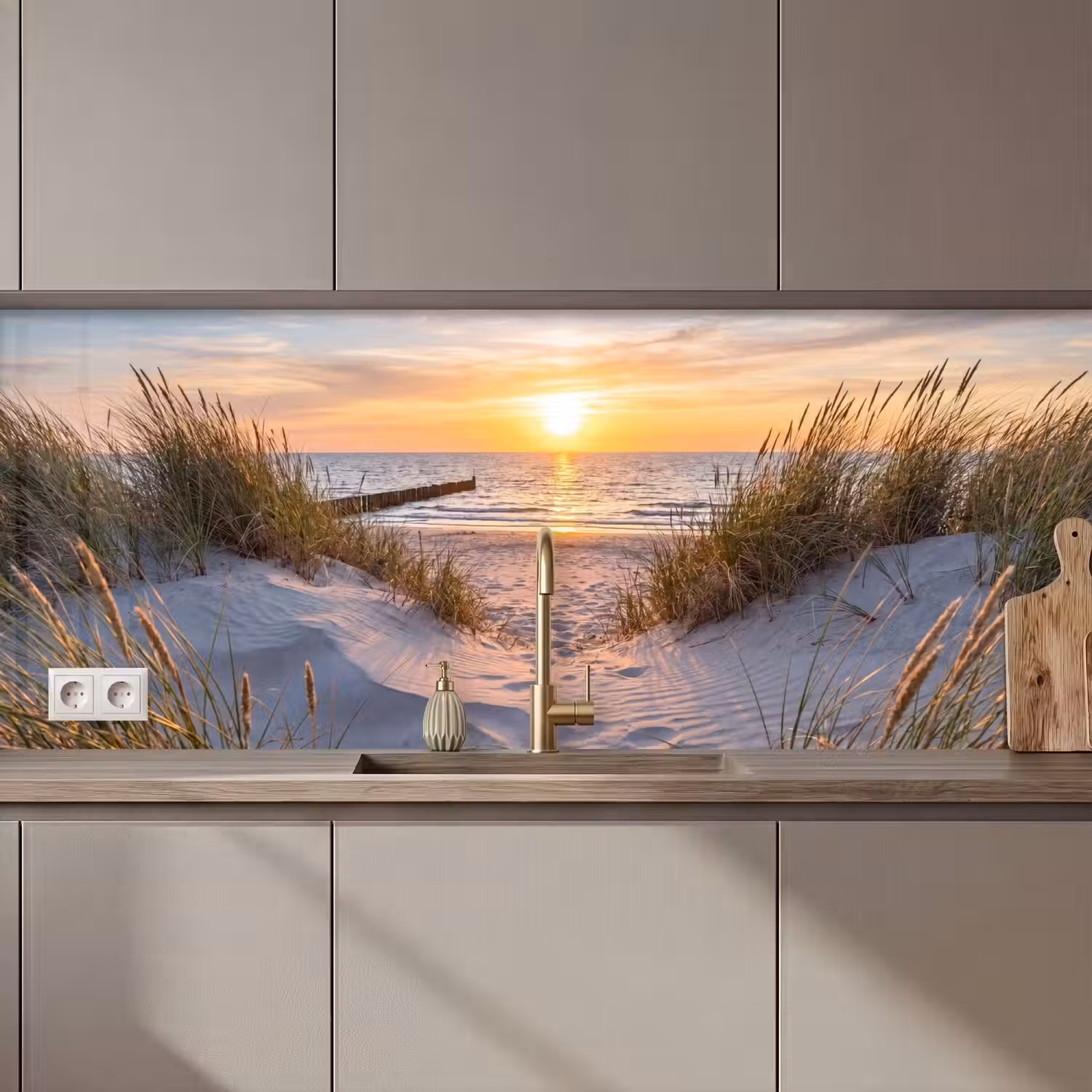 Strand - Zonsondergang - Natuur - Landschap keuken achterwand 2 middel zz_3dshopping