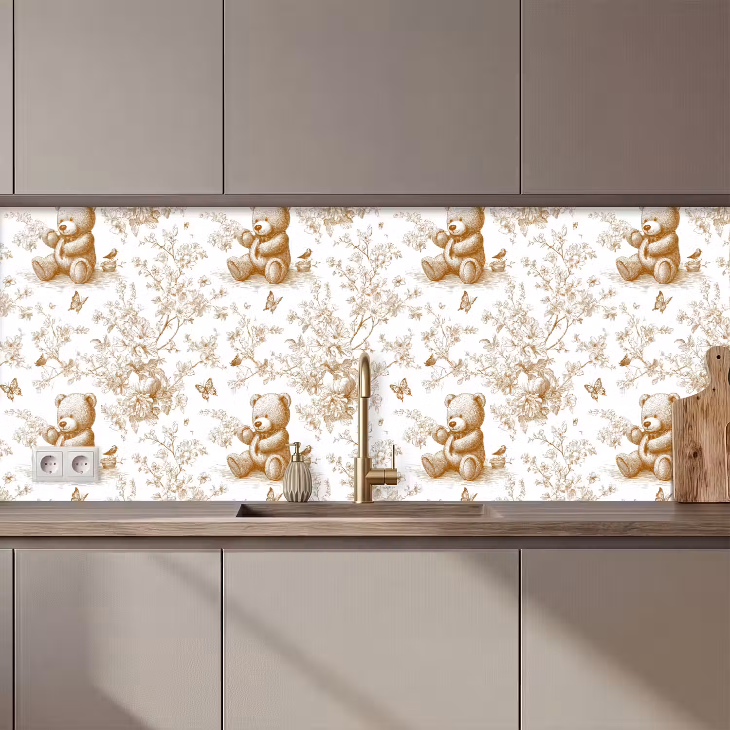 Beer - Tijdloos - Bruin keuken achterwand 2 middel 871 zz_3dshopping