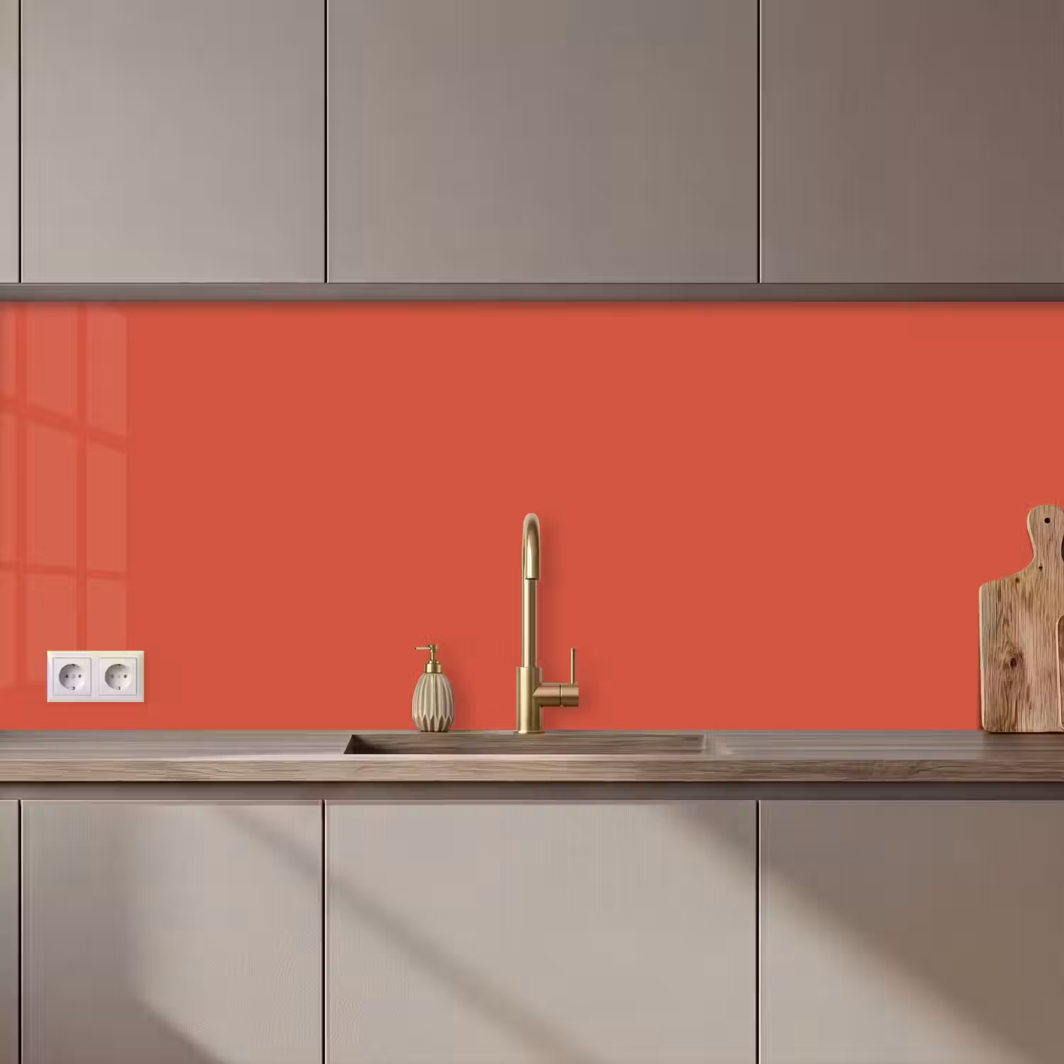Brick - Red - Rood keuken achterwand 2 middel 871 zz_3dshopping