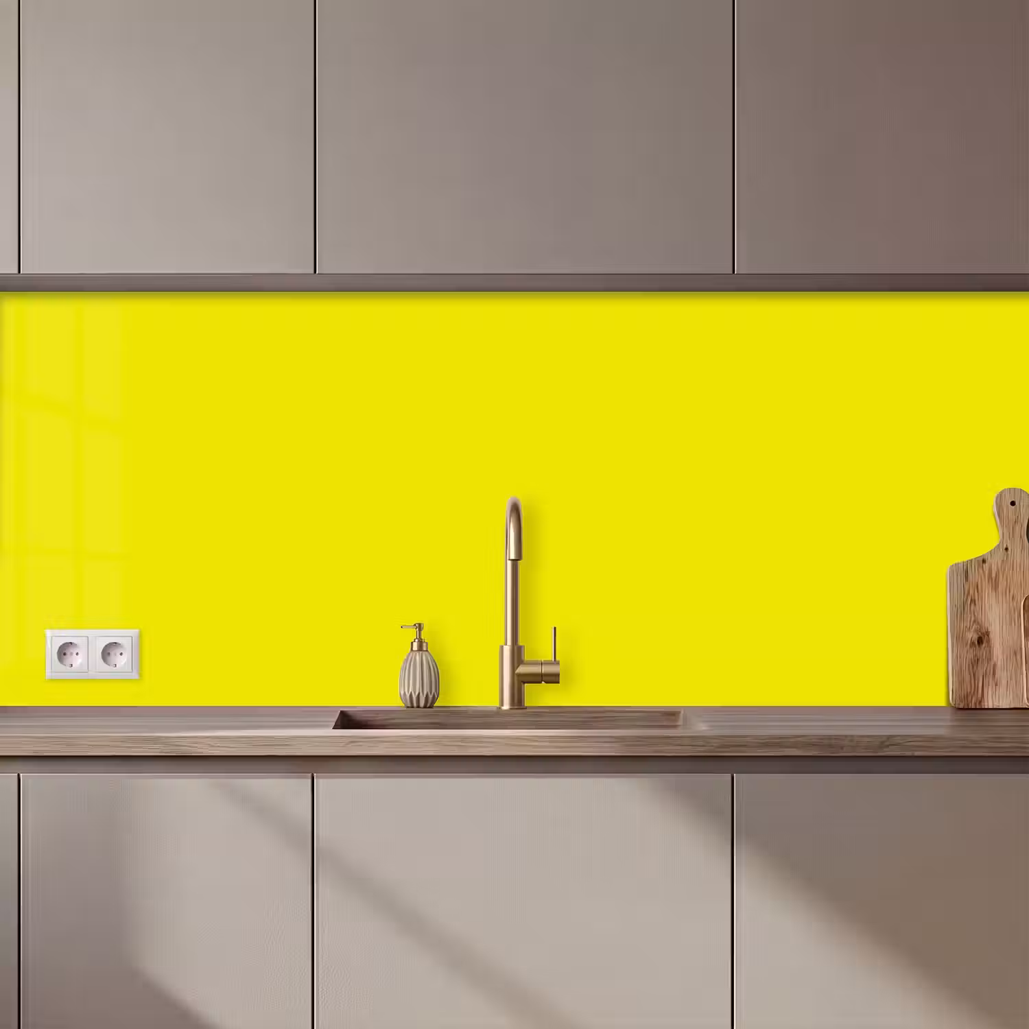 Bright - Canary - Geel keuken achterwand 2 middel 871 zz_3dshopping
