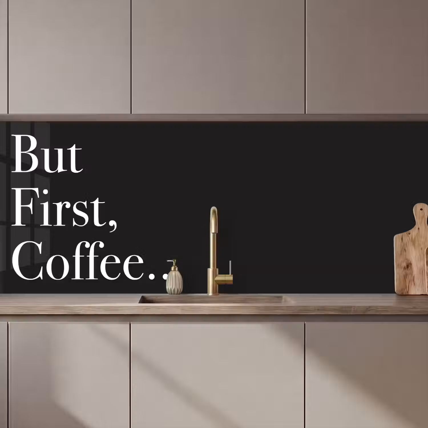 But First Coffee keuken achterwand 2 middel zz_3dshopping