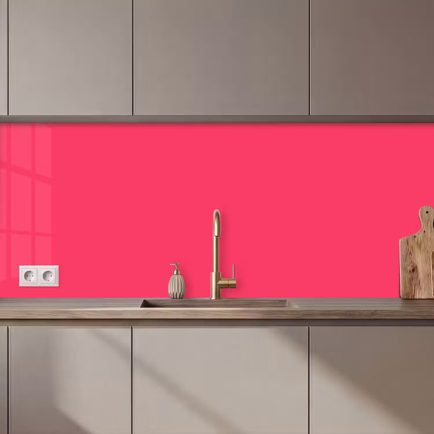 Karmijn - Kleuren - Palet - Roze keuken achterwand 2 middel 871 zz_3dshopping