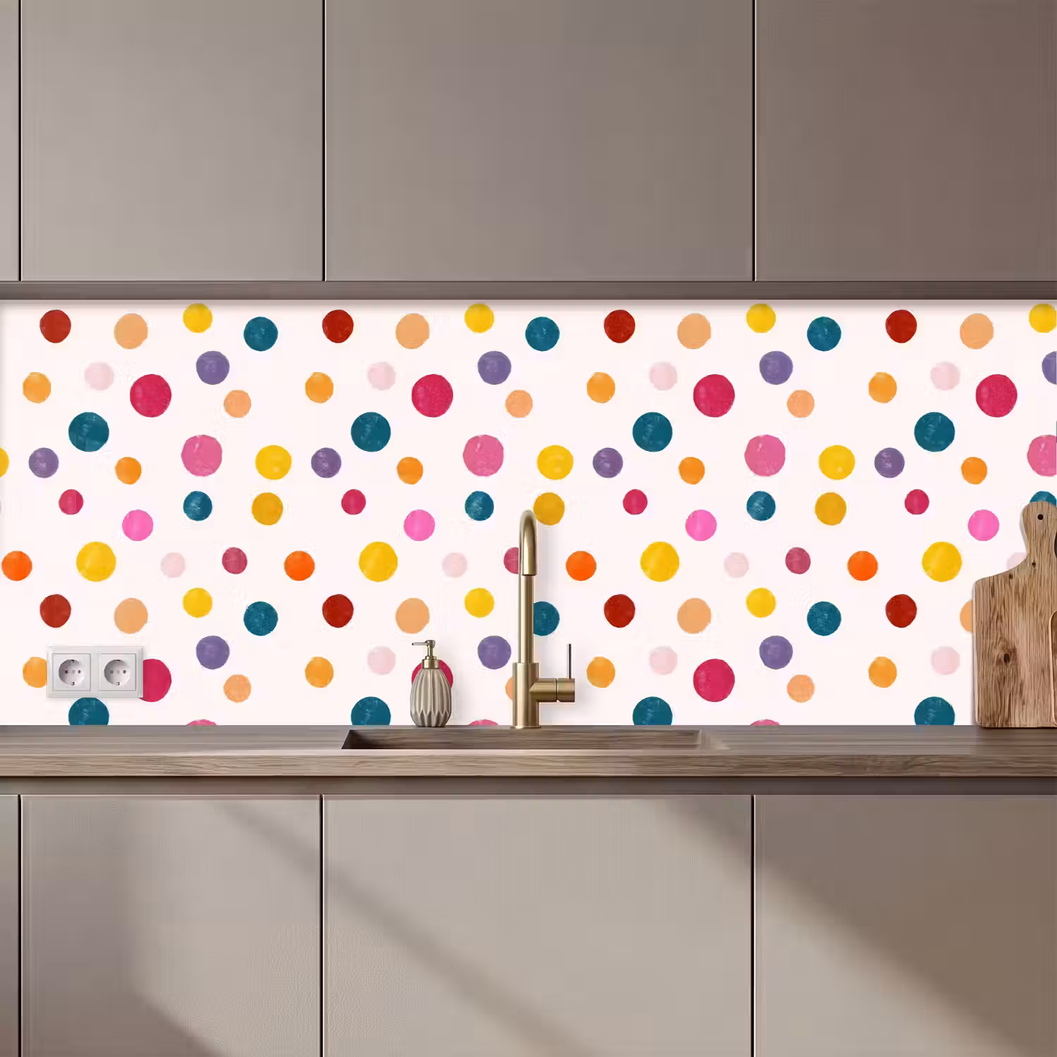 Cirkels - Speels - Kleurrijk keuken achterwand 2 middel 871 zz_3dshopping