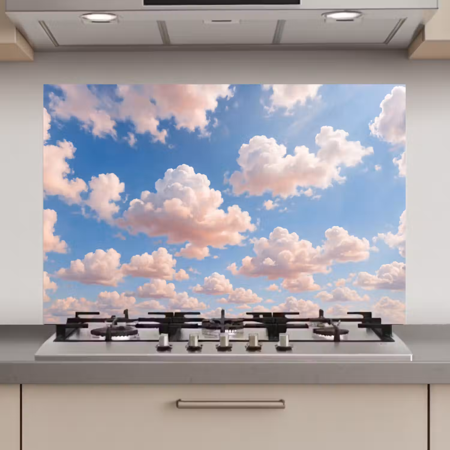 Wolken - Hemel - Natuur - Licht - Blauw keuken achterwand spatscherm klein -3d_website