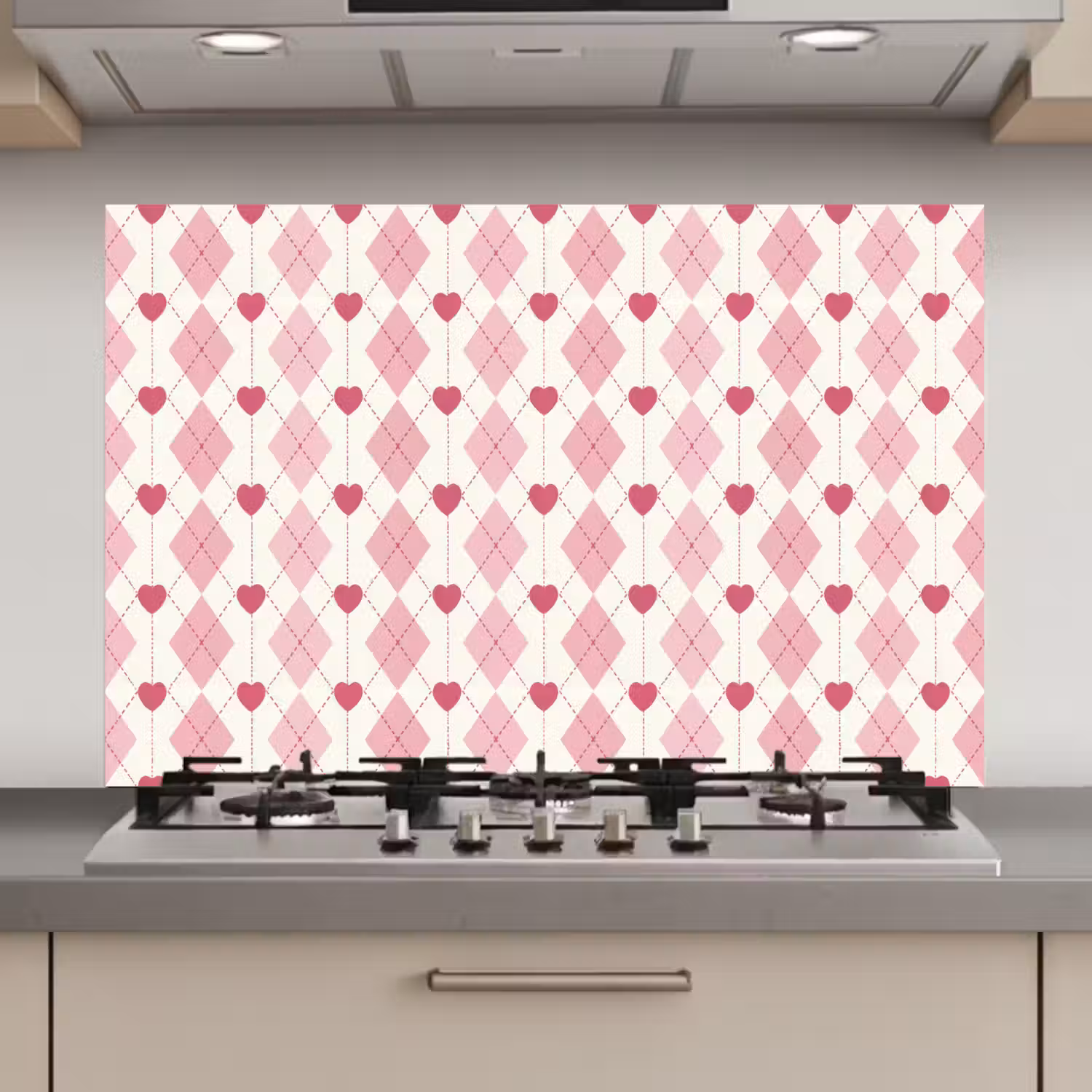 Ruiten - Klassiek - Roze - Wit keuken achterwand spatscherm klein 900 -3d_website