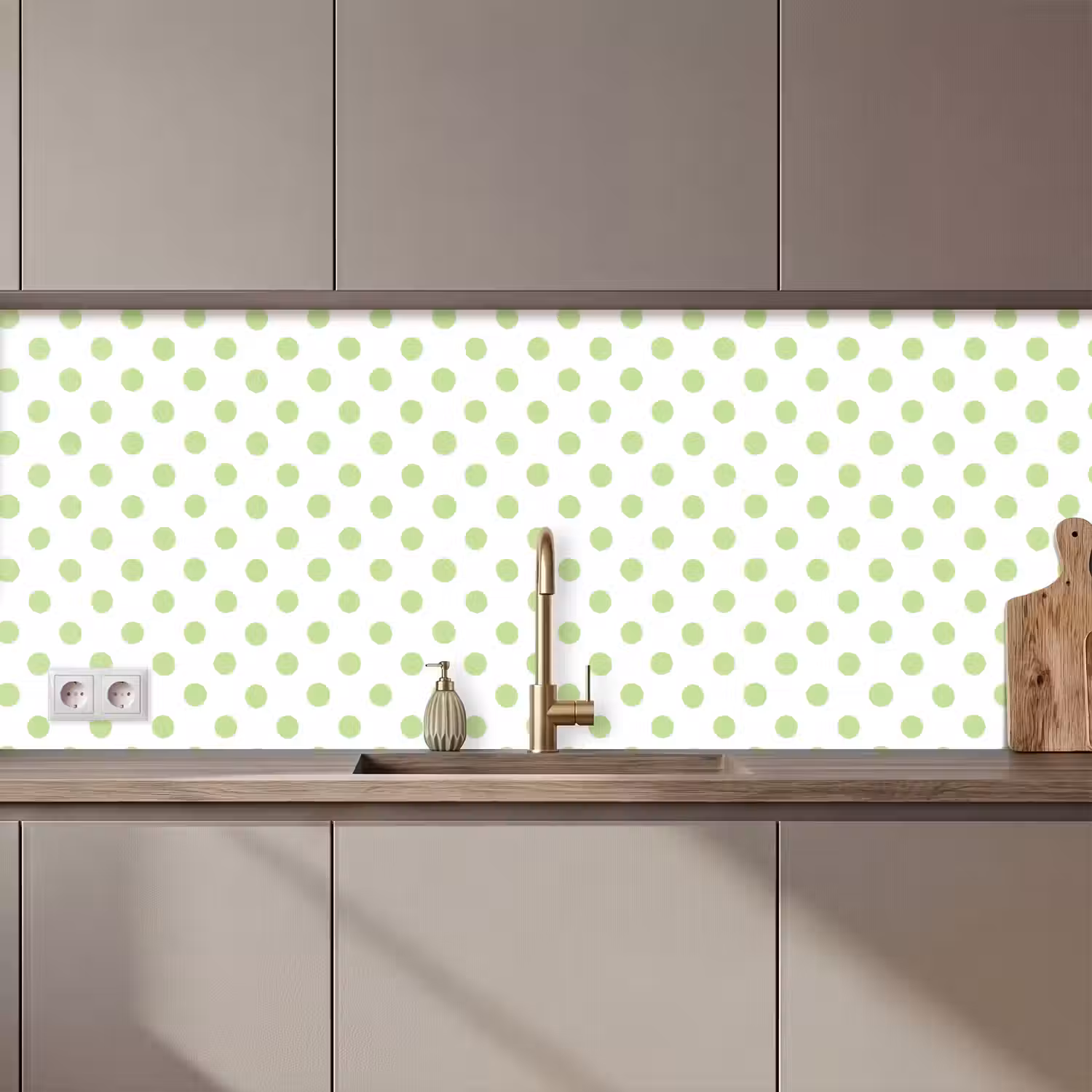 Dots - Klassiek - Groen keuken achterwand 2 middel 871 zz_3dshopping