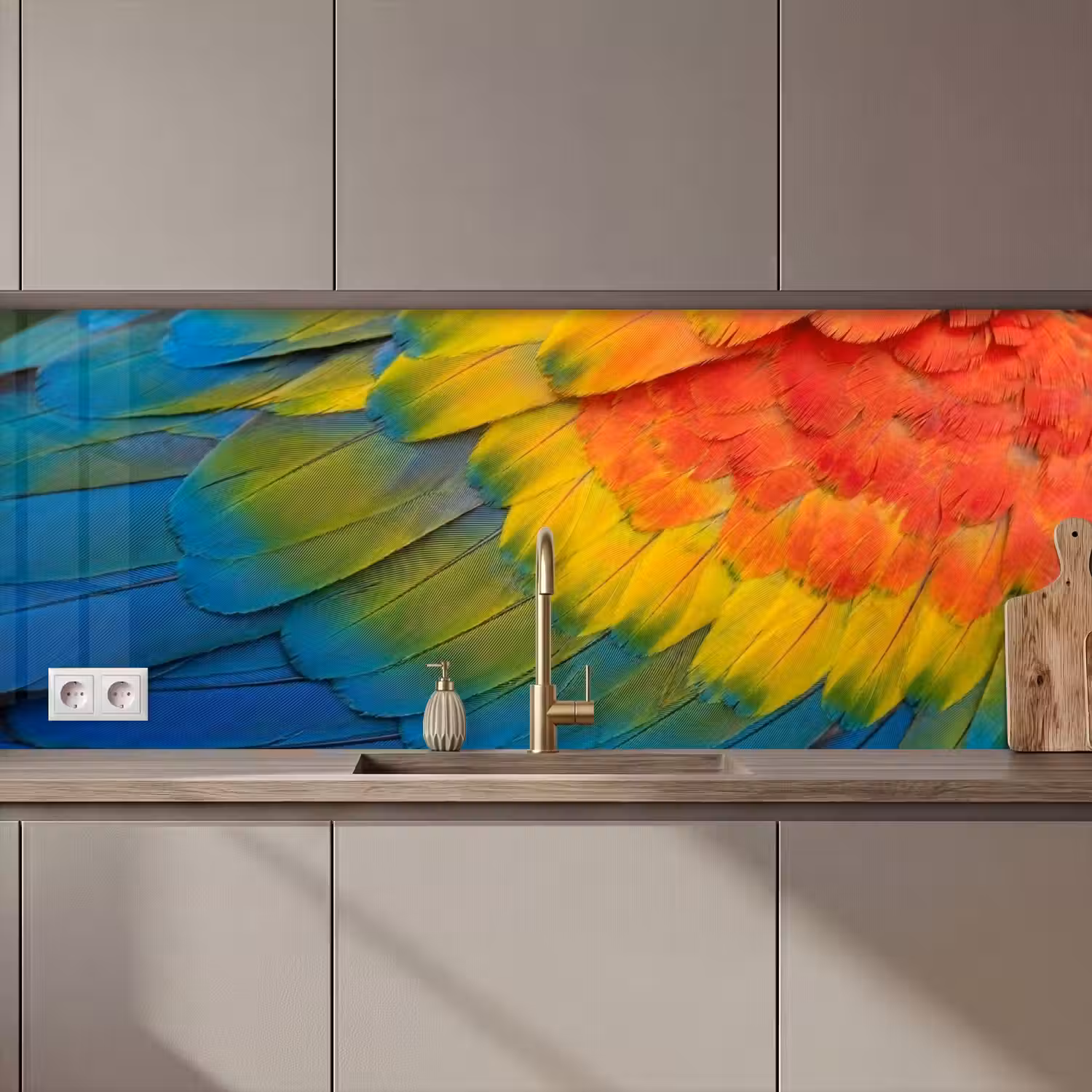 Veren - Ara - Kleurrijk keuken achterwand 2 middel zz_3dshopping