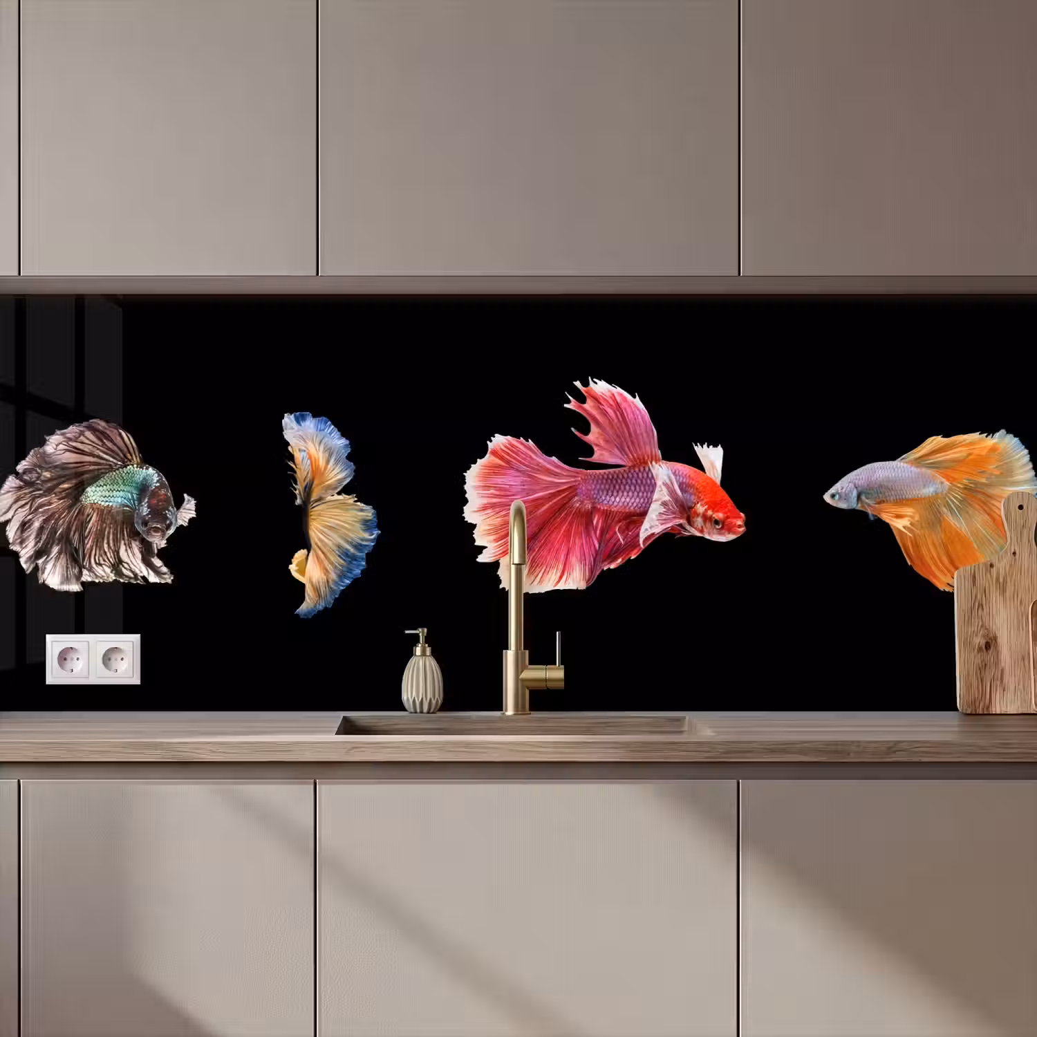 Vissen - Kleurrijk - Dieren keuken achterwand 2 middel zz_3dshopping