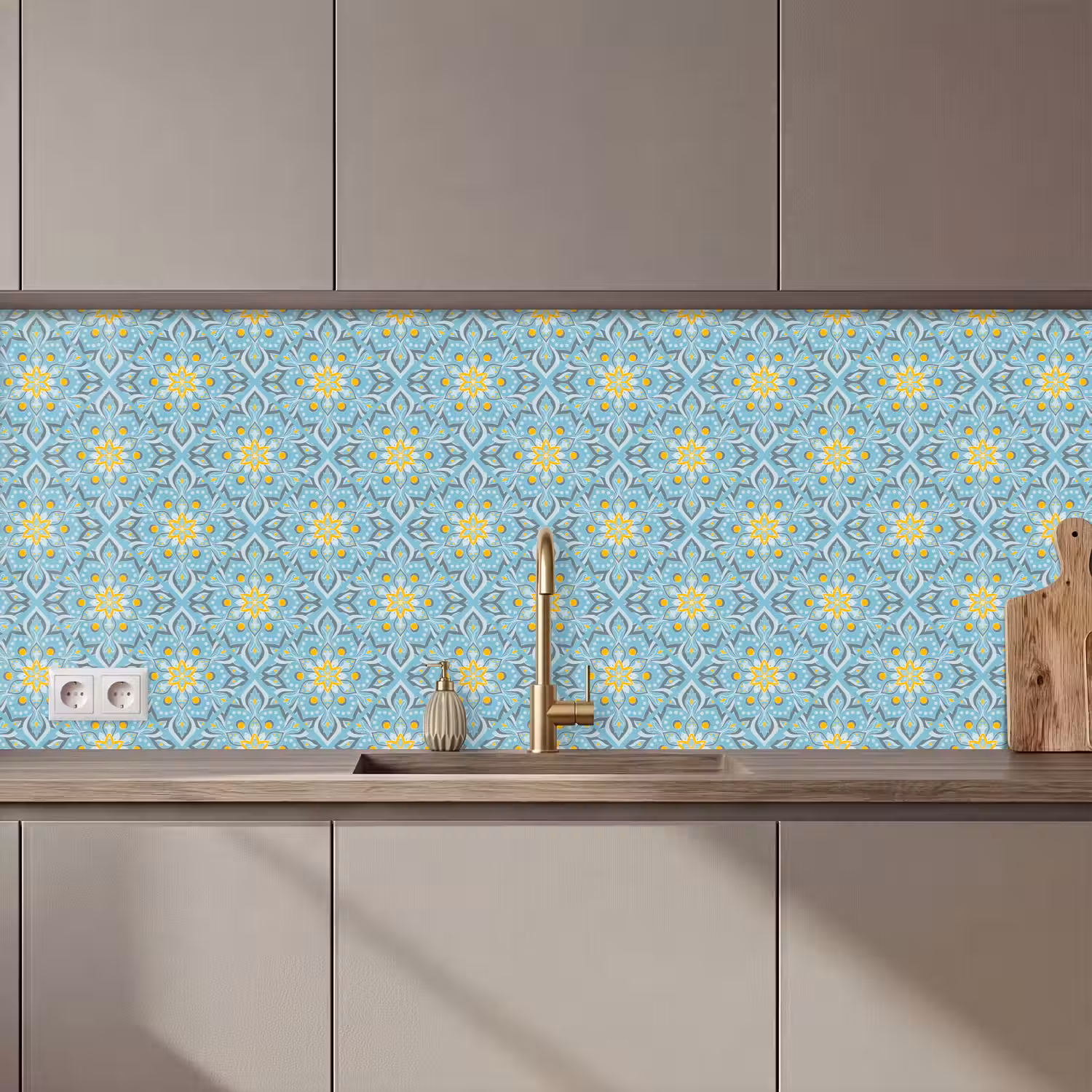 Bloemen - Boho - Patronen - Mandala - Vintage keuken achterwand 2 middel 871 zz_3dshopping
