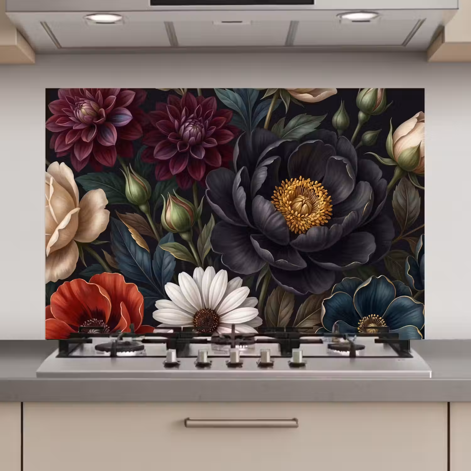 Bloemen - Boeket - Natuur - Klassiek - Weelderig keuken achterwand spatscherm klein -3d_website