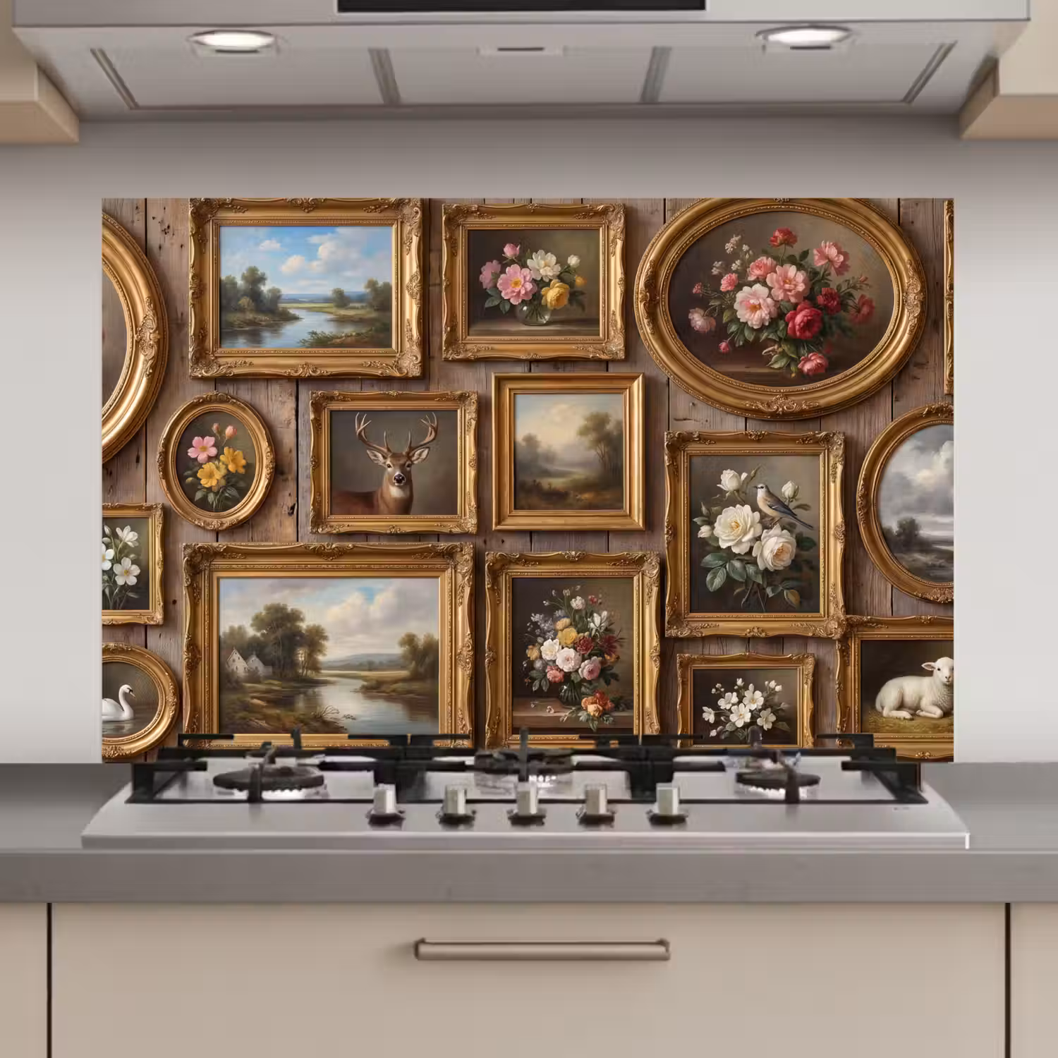 Bloemen - Rozen - Klassiek - Vaas - Kleurrijk keuken achterwand spatscherm klein -3d_website