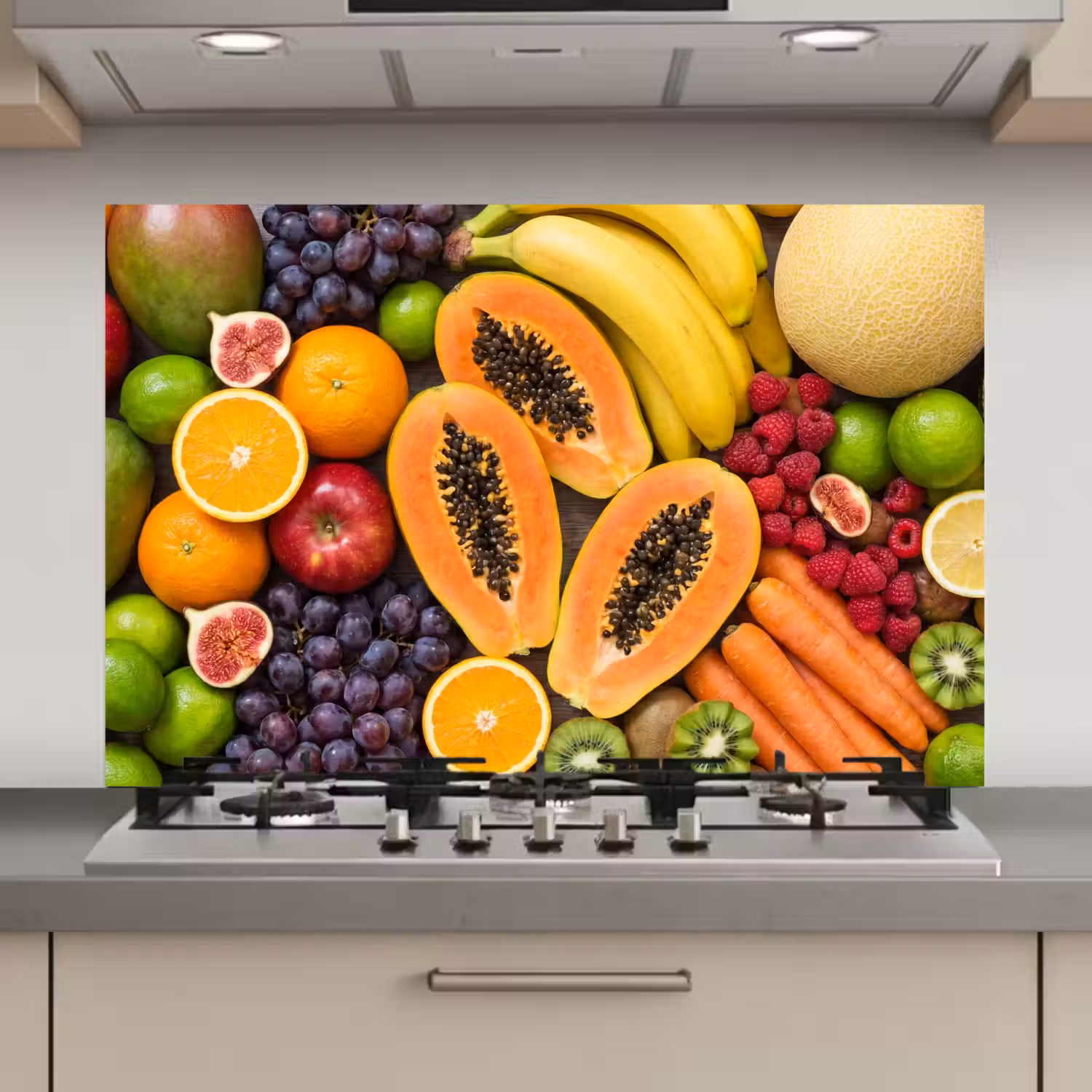 Eten - Fruit - Groenten - Vers - Kleurrijk keuken achterwand spatscherm klein -3d_website
