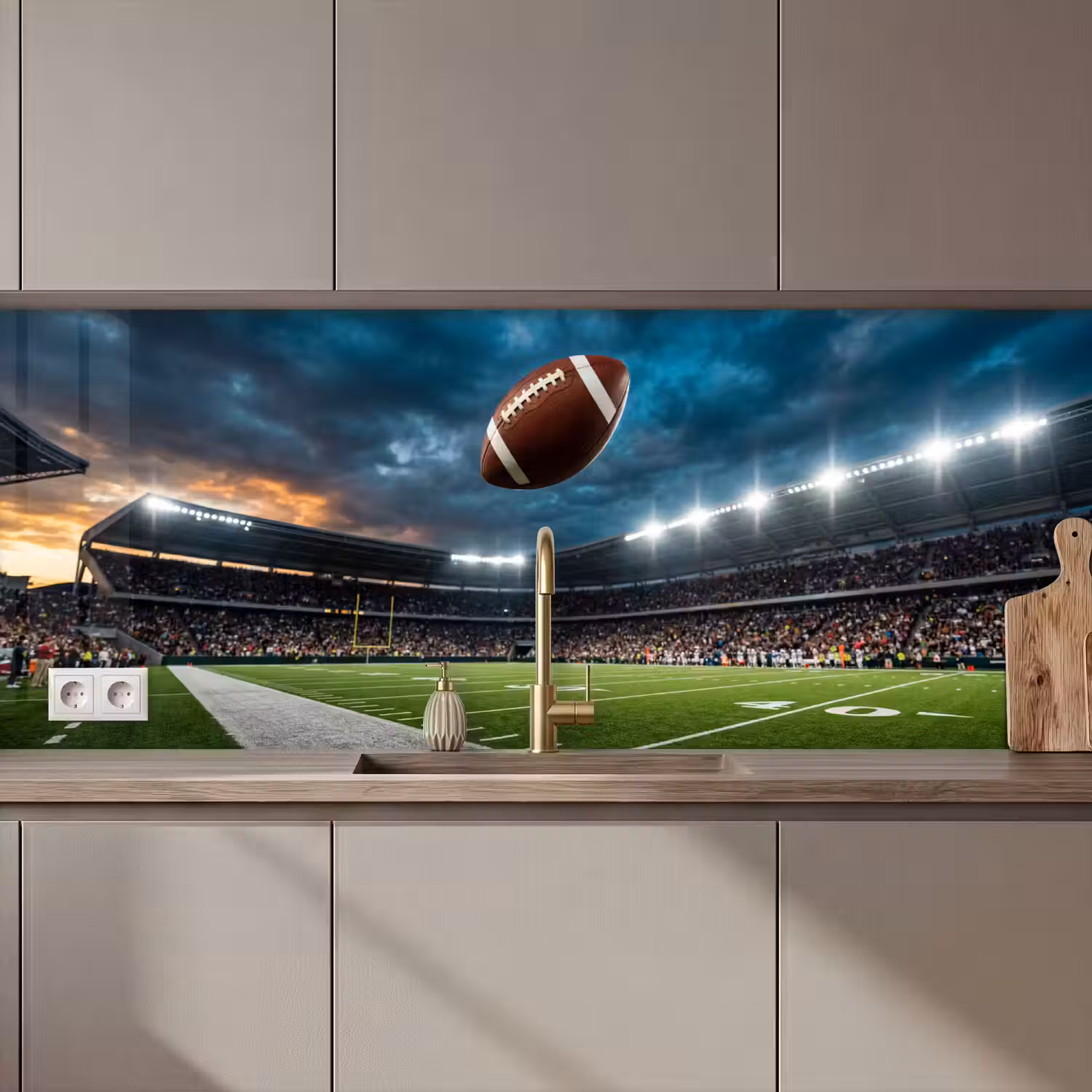 Football - Bal - Stadion - Sport keuken achterwand 2 middel zz_3dshopping