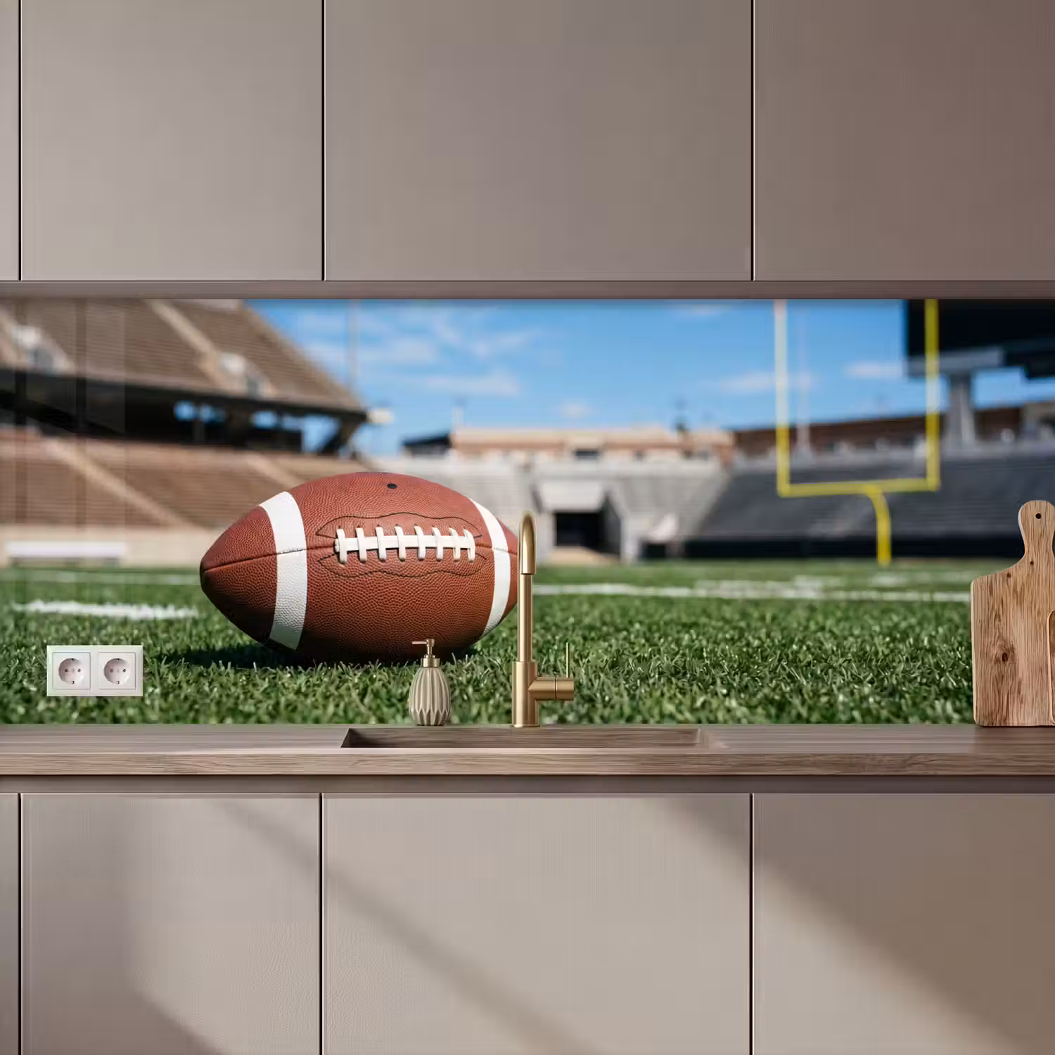 Football - Veld - Stadion - Sport keuken achterwand 2 middel zz_3dshopping