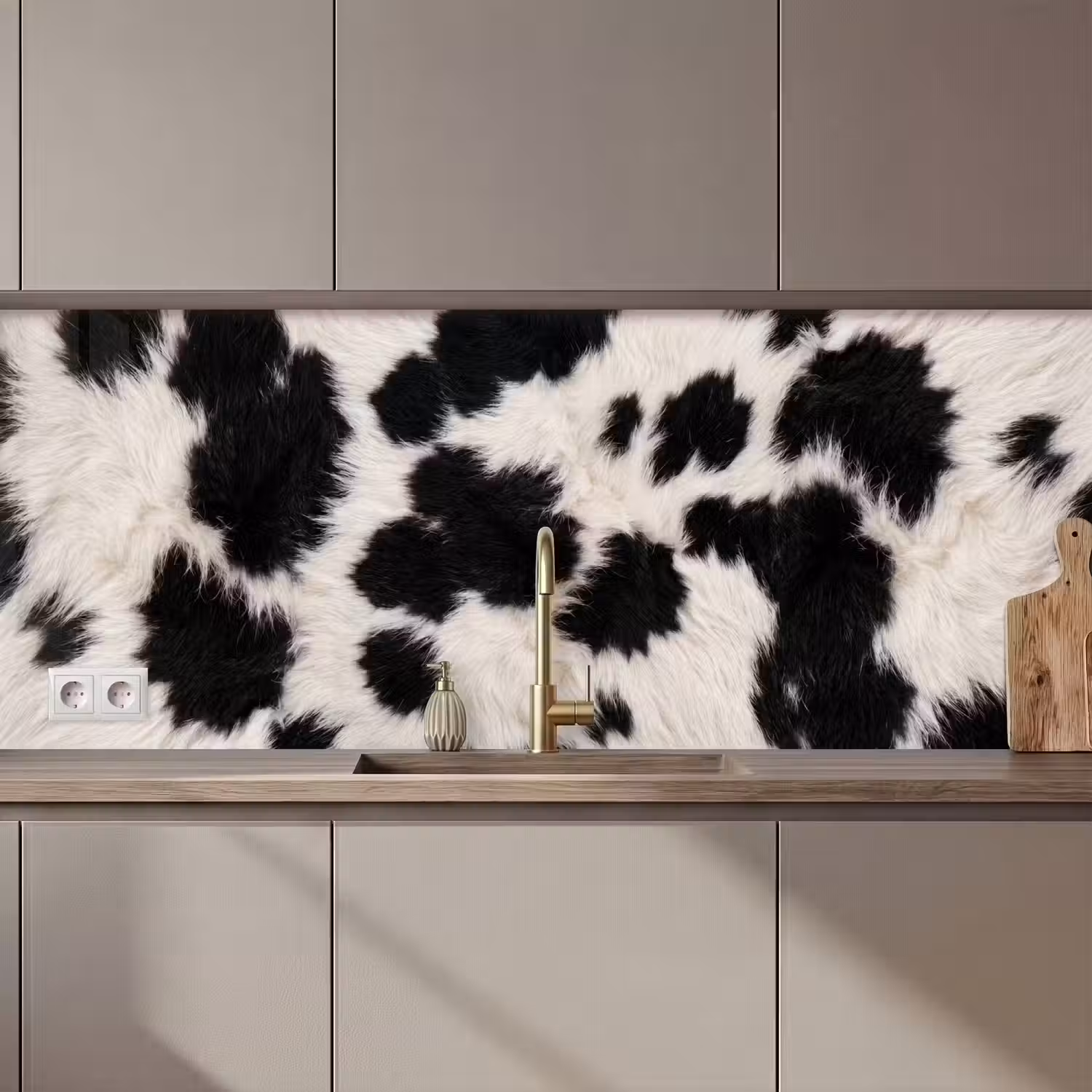 Bont - Textuur - Zwart - Wit keuken achterwand 2 middel zz_3dshopping