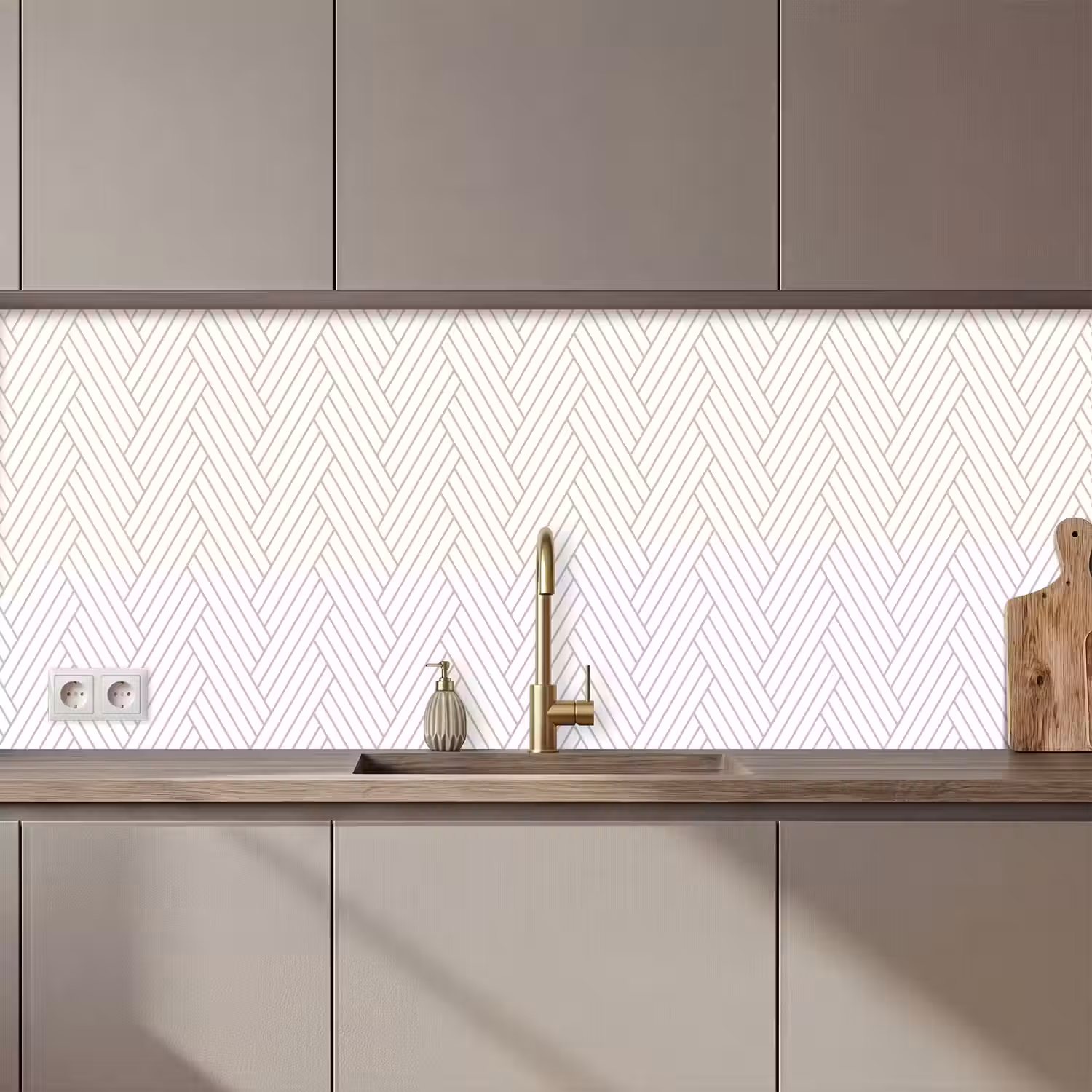Grafisch - Patroon - Modern - Geweven keuken achterwand 2 middel 871 zz_3dshopping