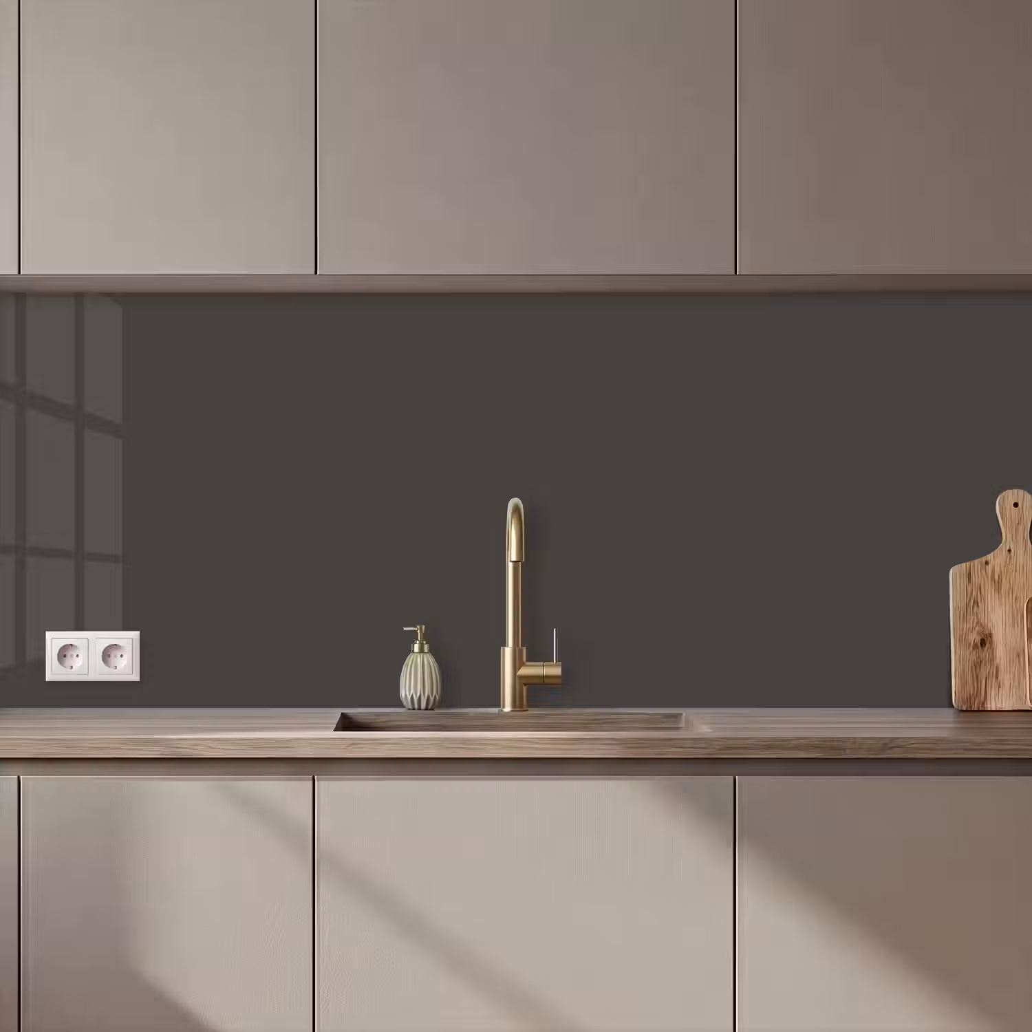 Grijs - Kleuren - Effen keuken achterwand 2 middel 871 zz_3dshopping