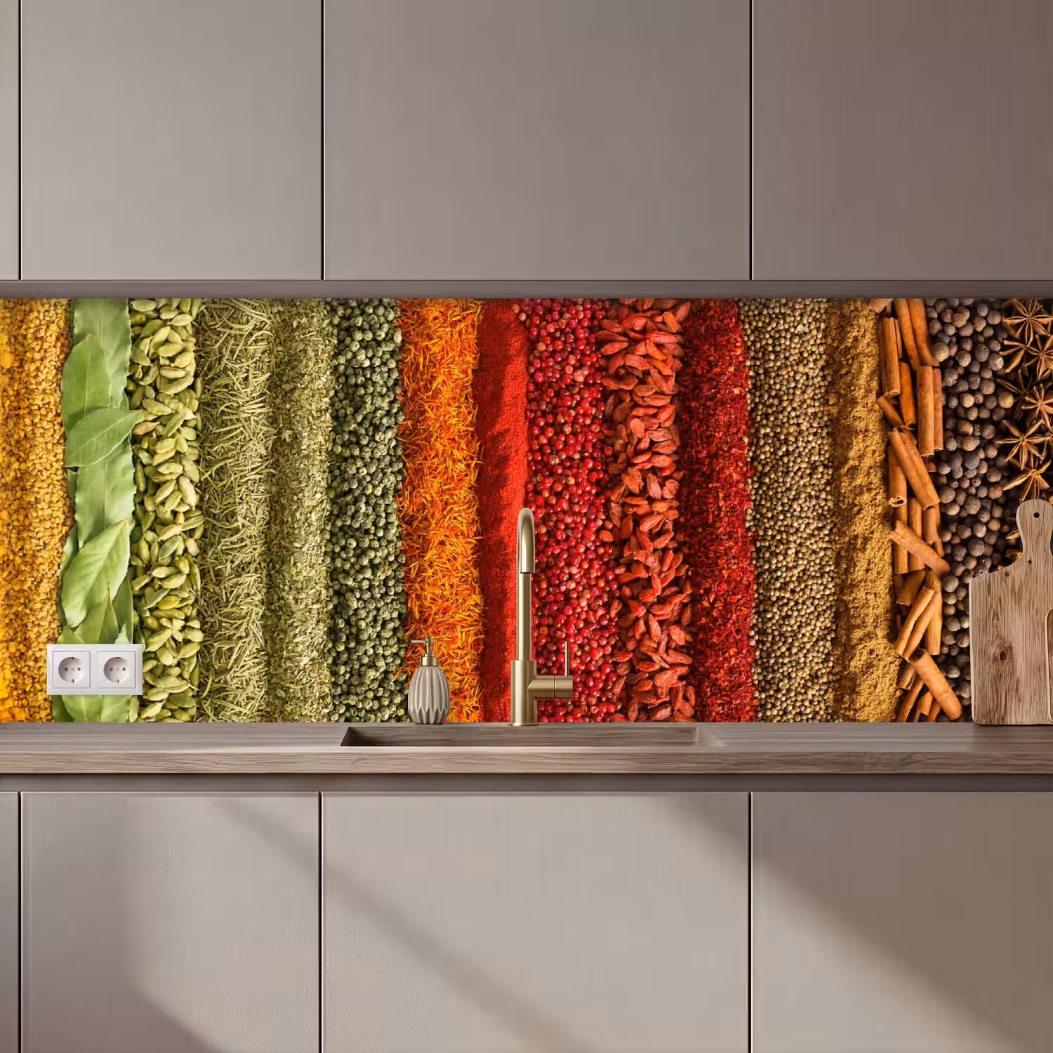 Kruiden - Specerijen - Kleurrijk keuken achterwand 2 middel zz_3dshopping
