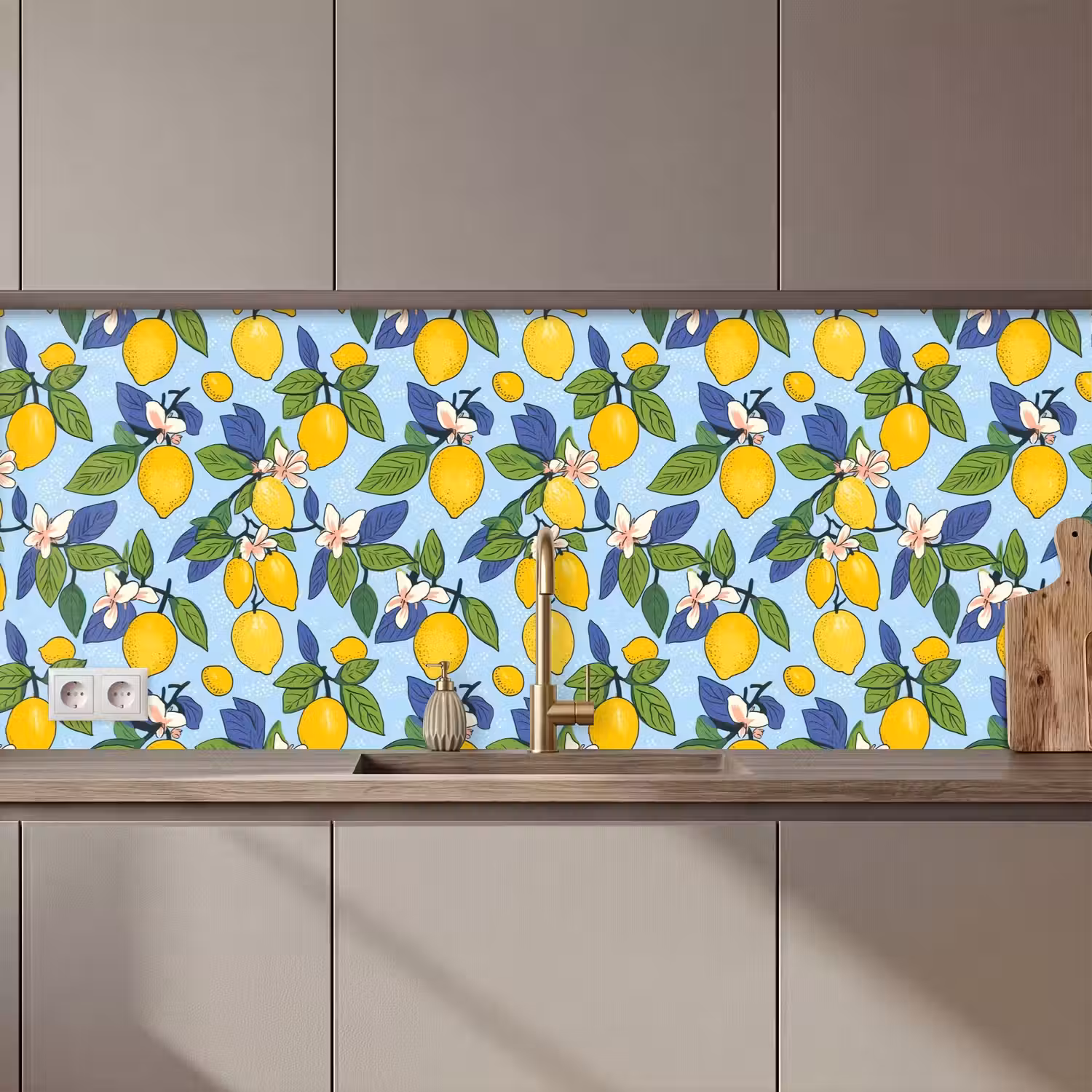 Illustratie - Citroen - Patroon keuken achterwand 2 middel 871 zz_3dshopping
