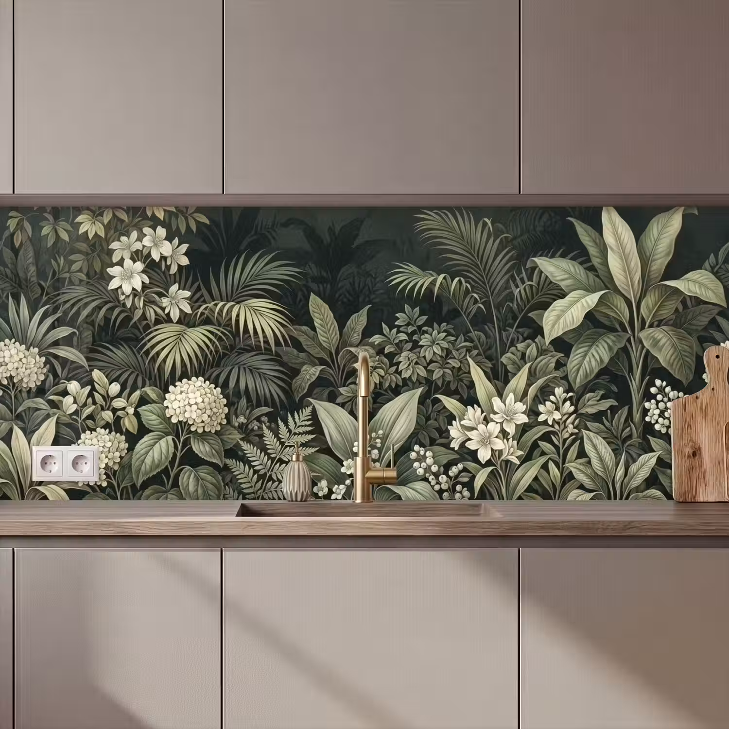 Jungle - Bladeren - Botanisch - Groen keuken achterwand 2 middel zz_3dshopping