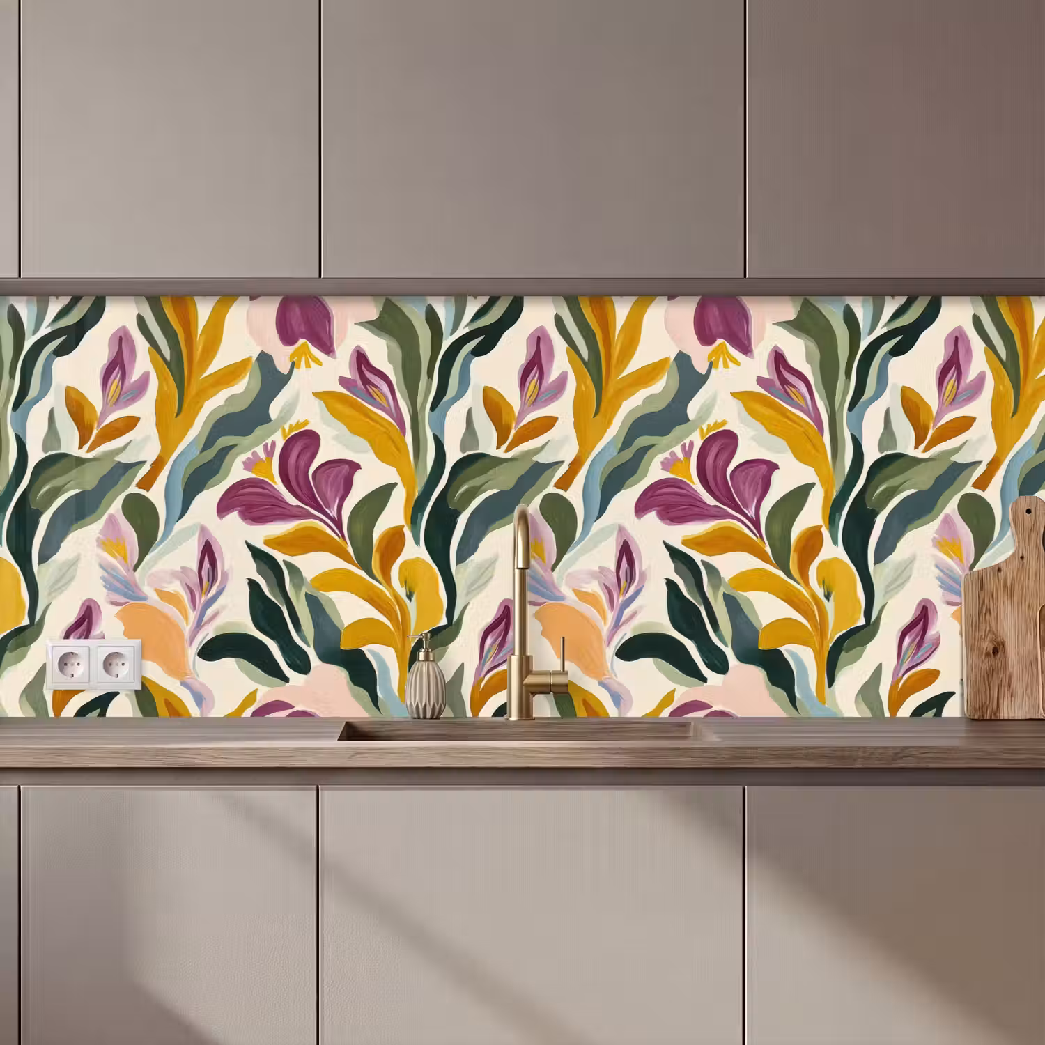 Modern - Abstract - Kleurrijk keuken achterwand 2 middel 871 zz_3dshopping