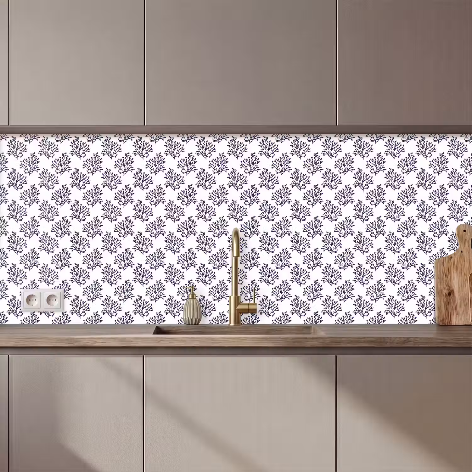 Oceaan - Koraal - Blauw - Wit keuken achterwand 2 middel 871 zz_3dshopping