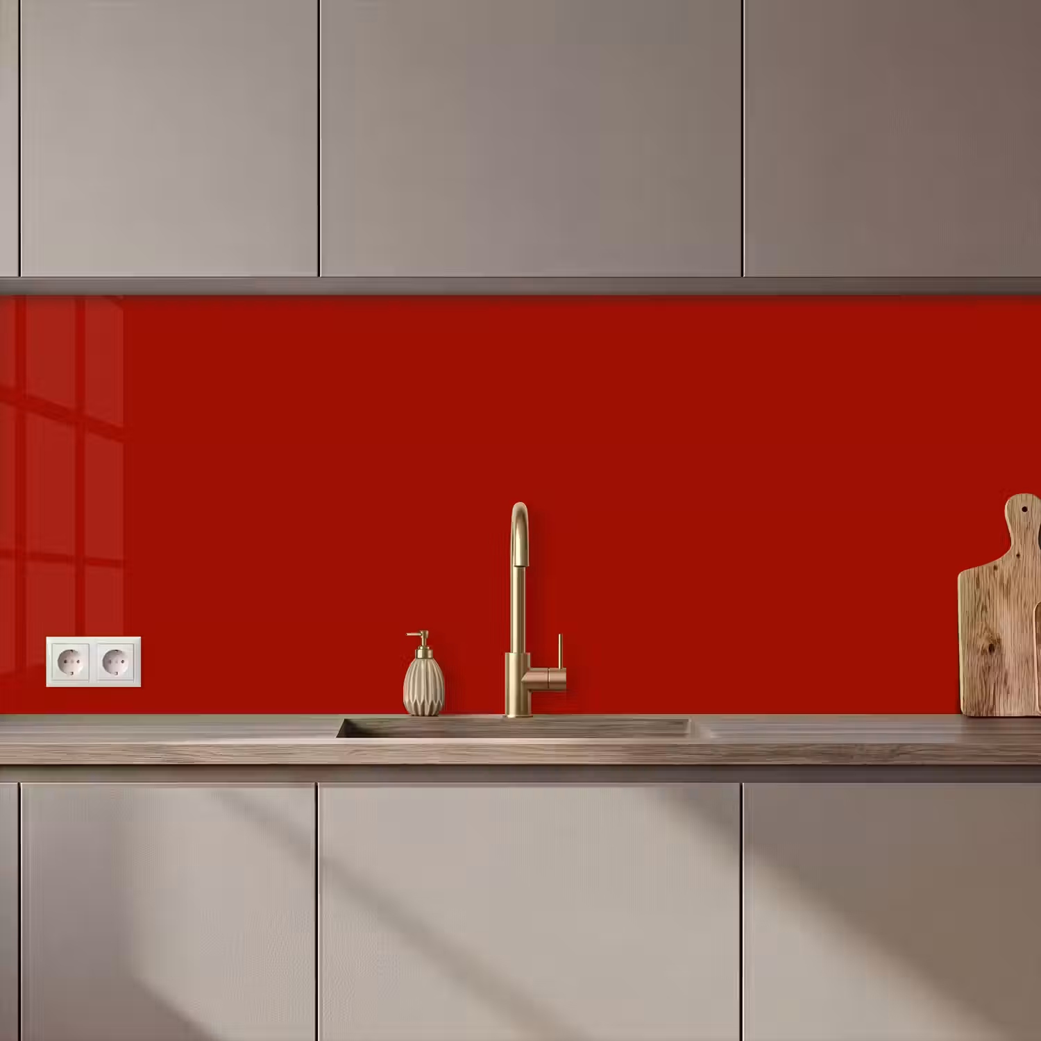 Oxblood - Maroon - Rood keuken achterwand 2 middel 871 zz_3dshopping
