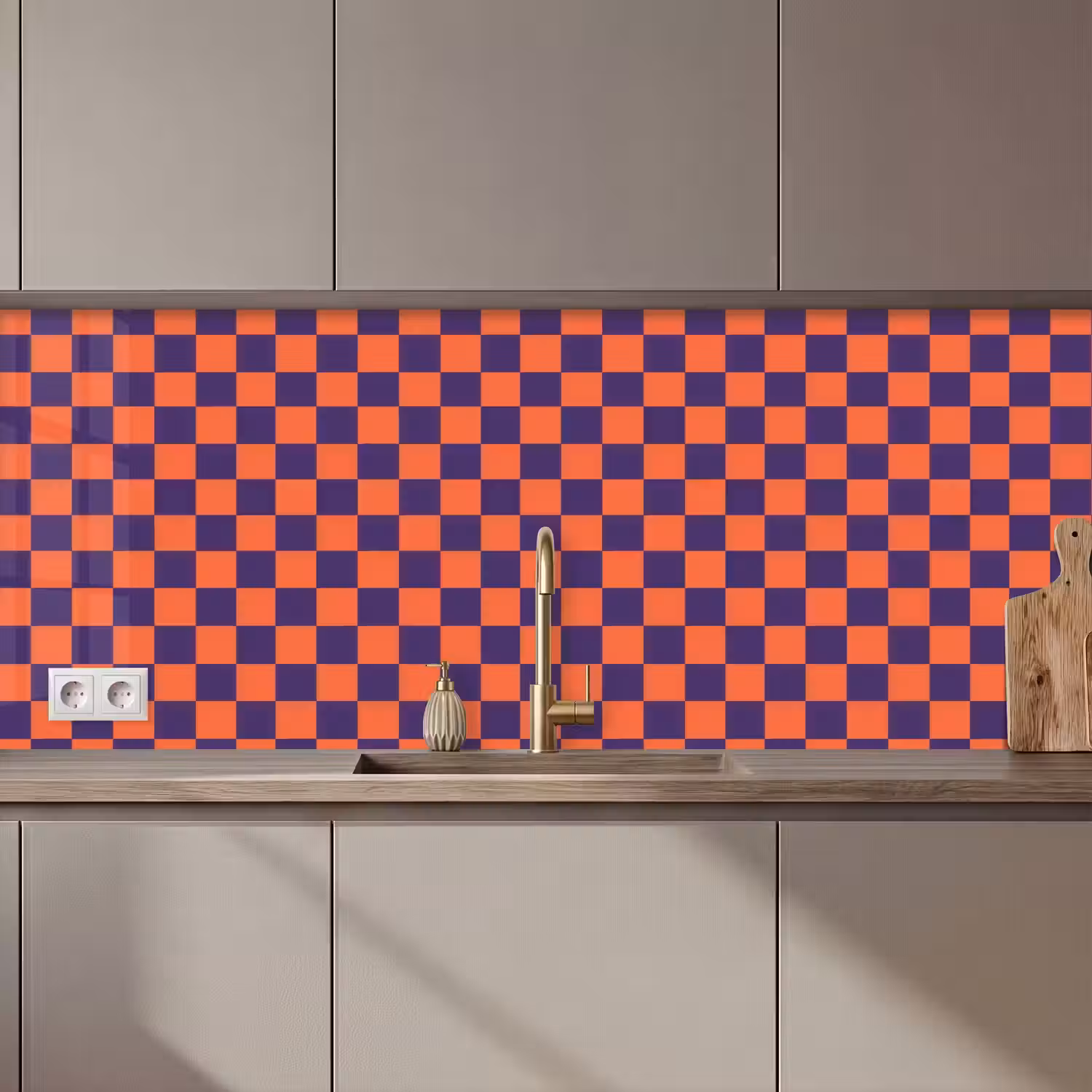 Patroon - Klassiek - Paars keuken achterwand 2 middel 871 zz_3dshopping