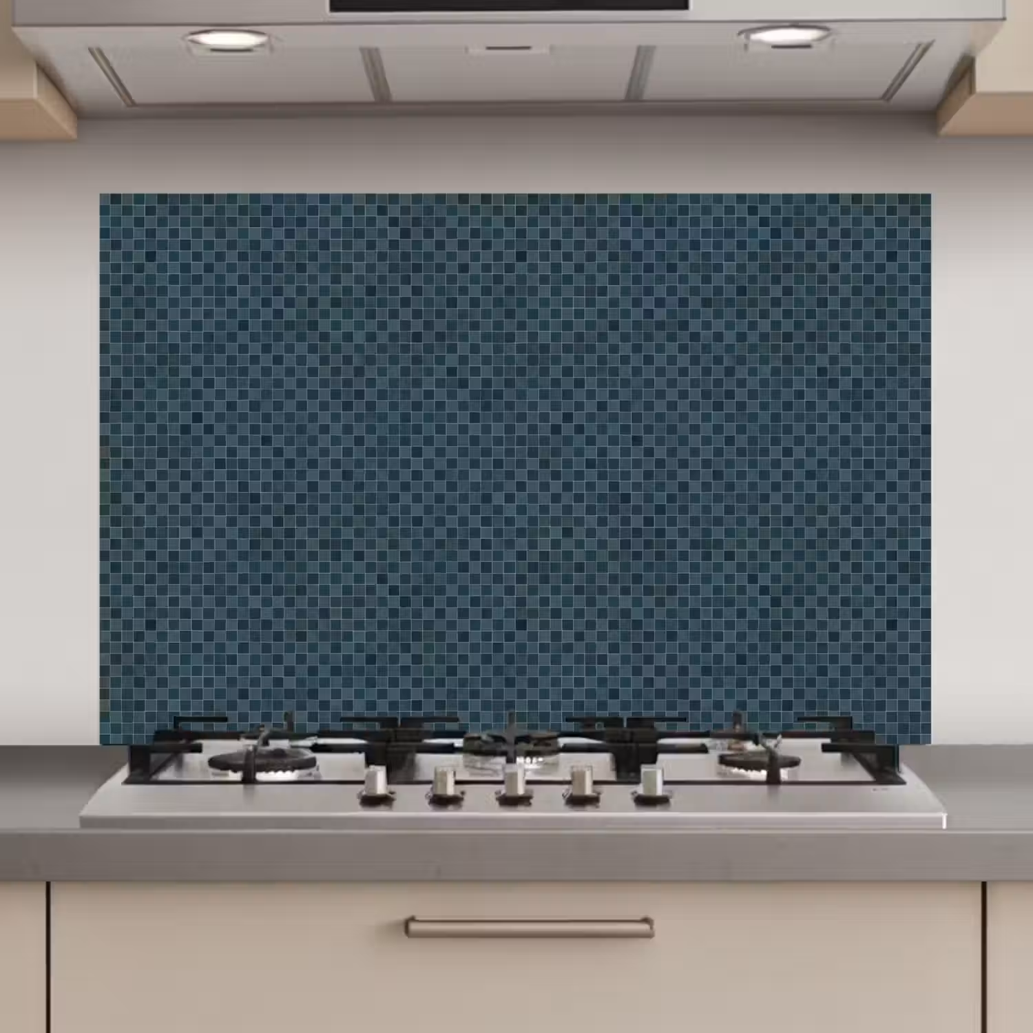 Patroon - Mozaïek - Groen keuken achterwand spatscherm klein 900 -3d_website