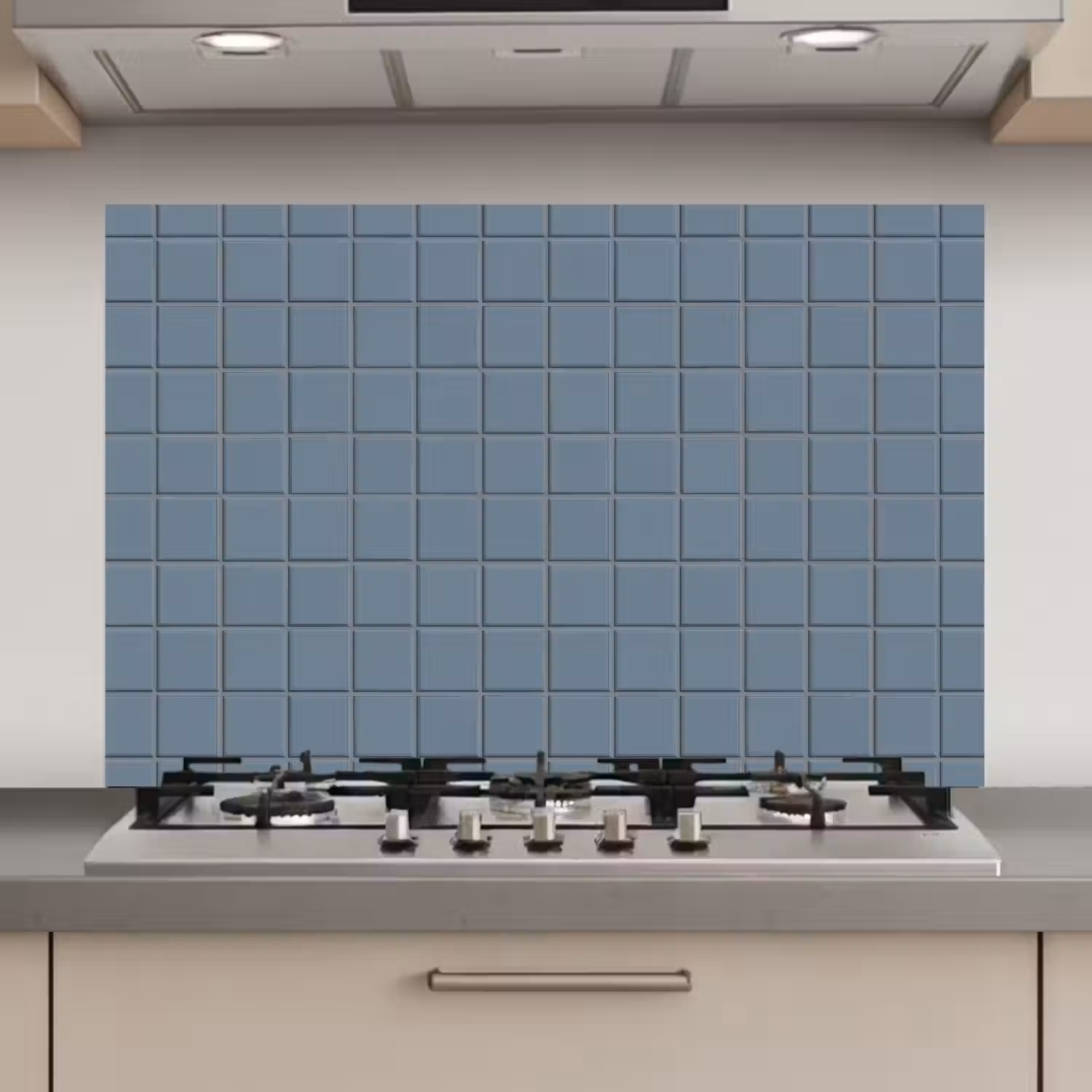 Patroon - Tegel - Blauwgrijs keuken achterwand spatscherm klein 900 -3d_website
