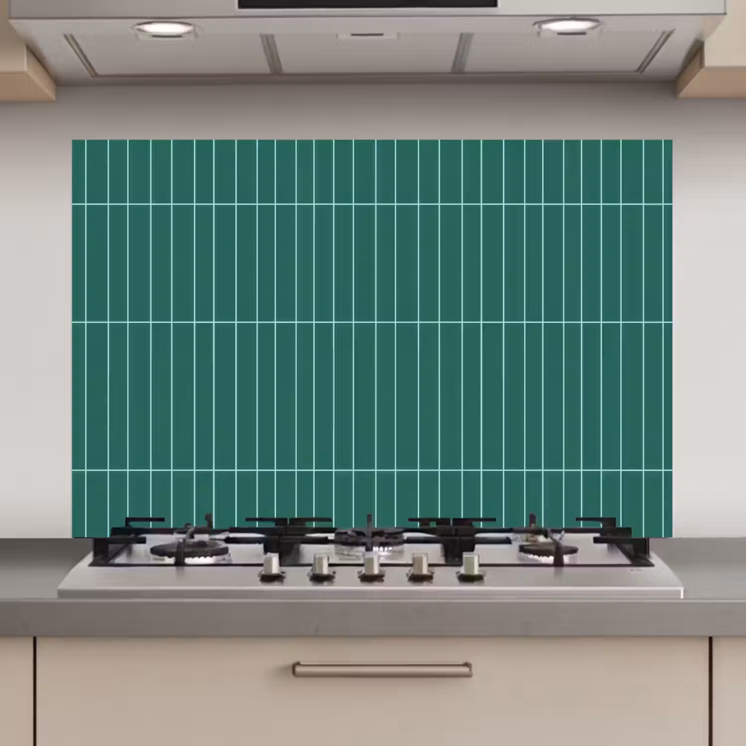 Patroon - Tegel - Saliegroen keuken achterwand spatscherm klein 900 -3d_website