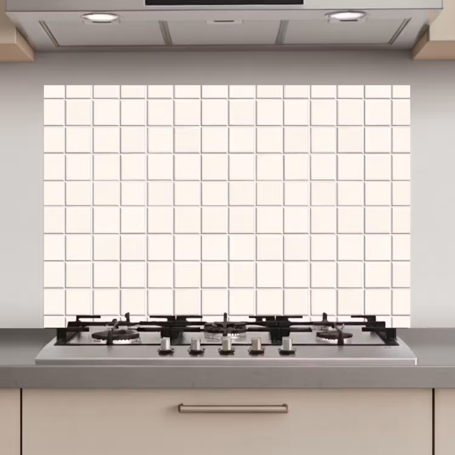 Patroon - Tegels - Wit keuken achterwand spatscherm klein 900 -3d_website