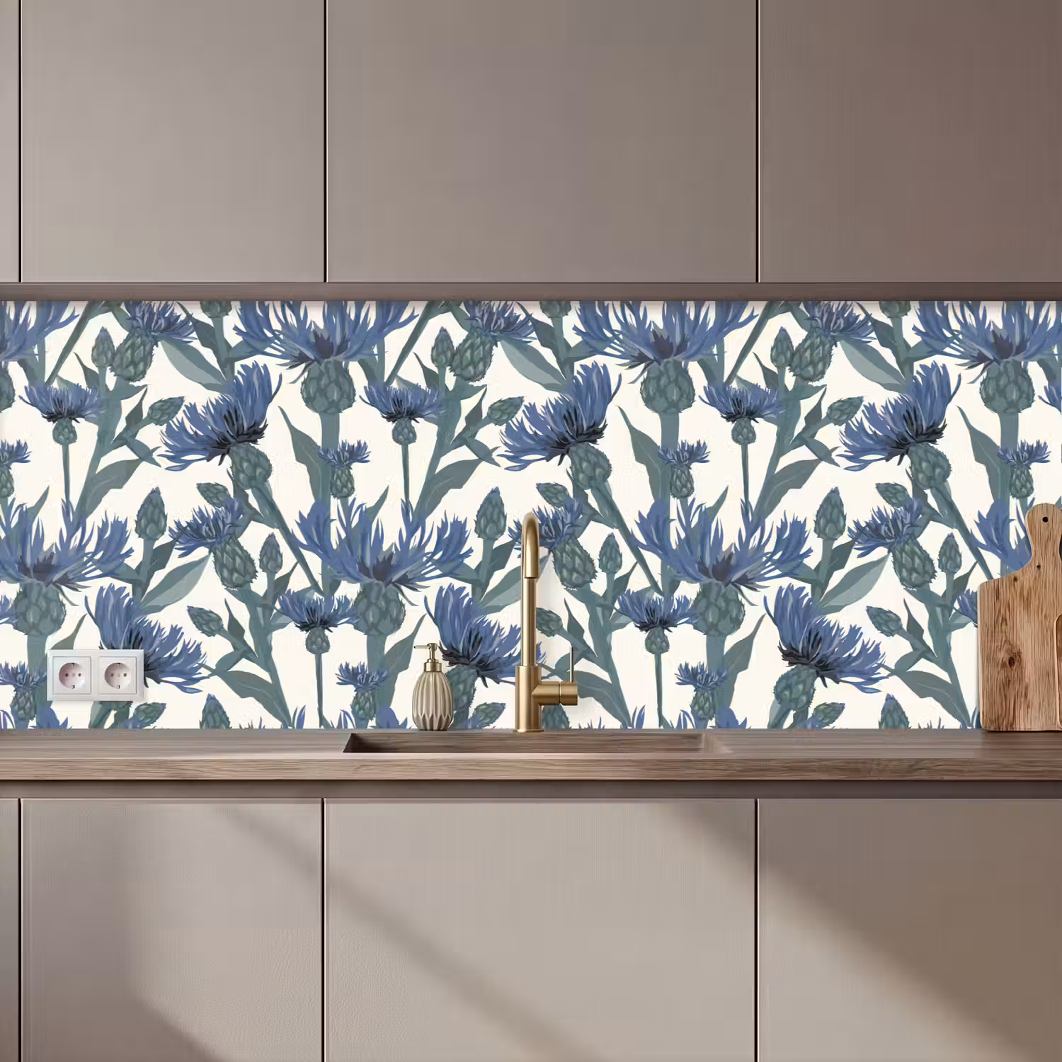 Patronen - Korenbloem - Natuur - Plant keuken achterwand 2 middel 871 zz_3dshopping