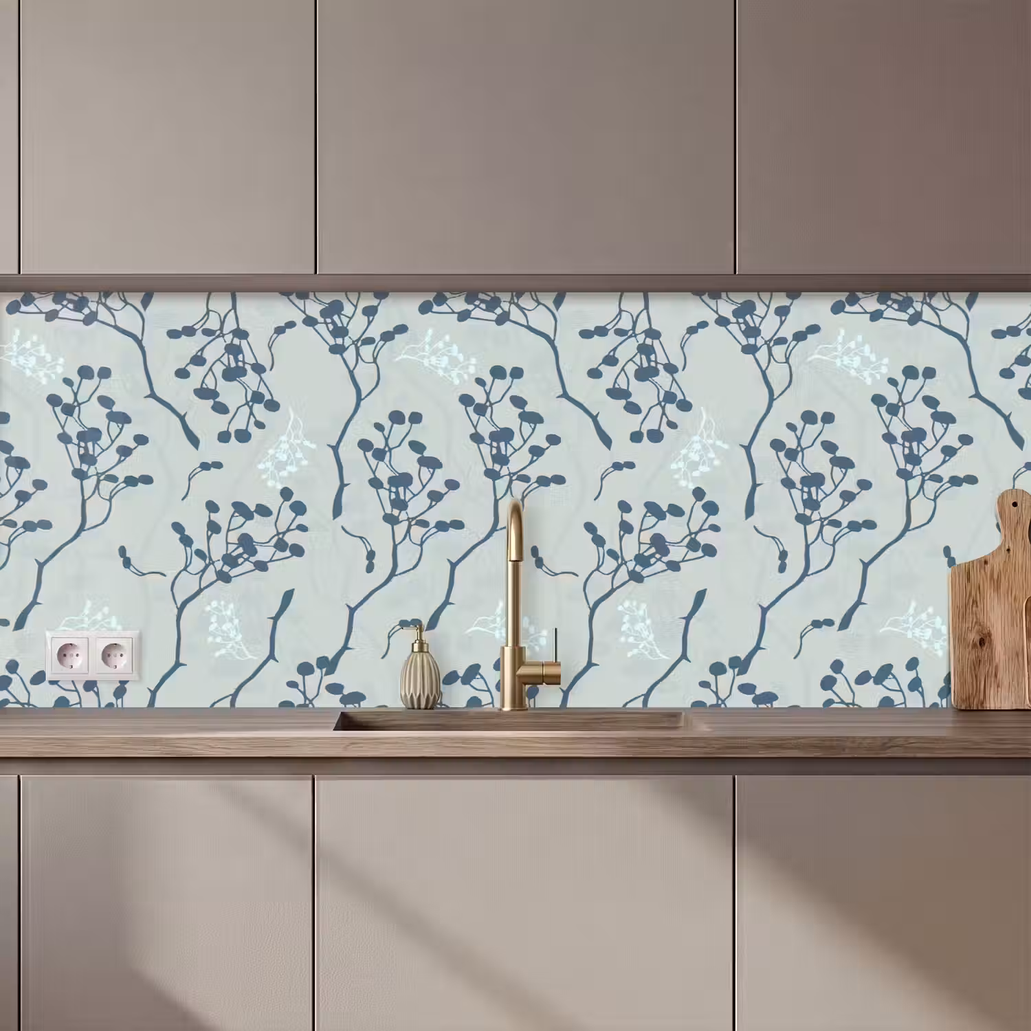 Patronen - Tuin - Takken keuken achterwand 2 middel 871 zz_3dshopping