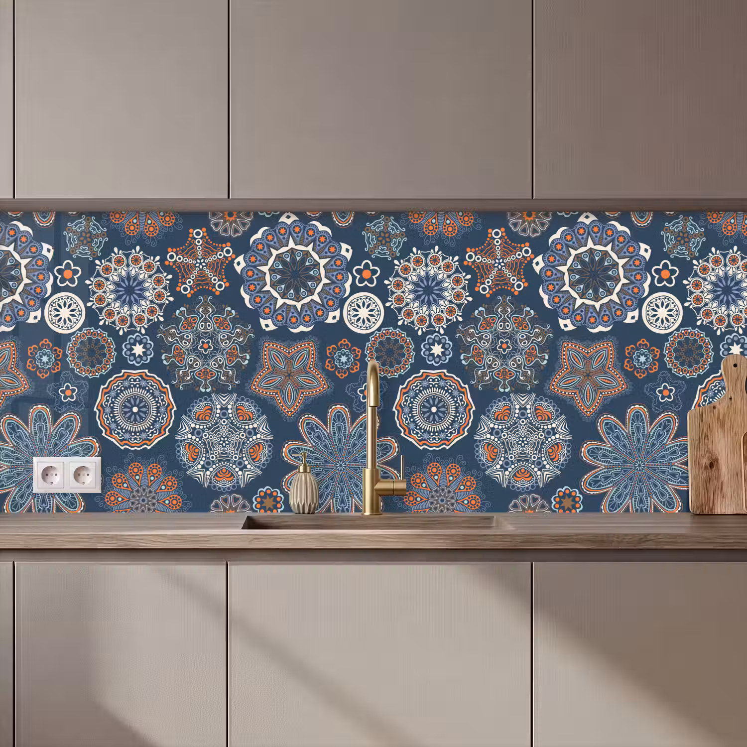 Patronen - Ornament - Versiering keuken achterwand 2 middel 871 zz_3dshopping