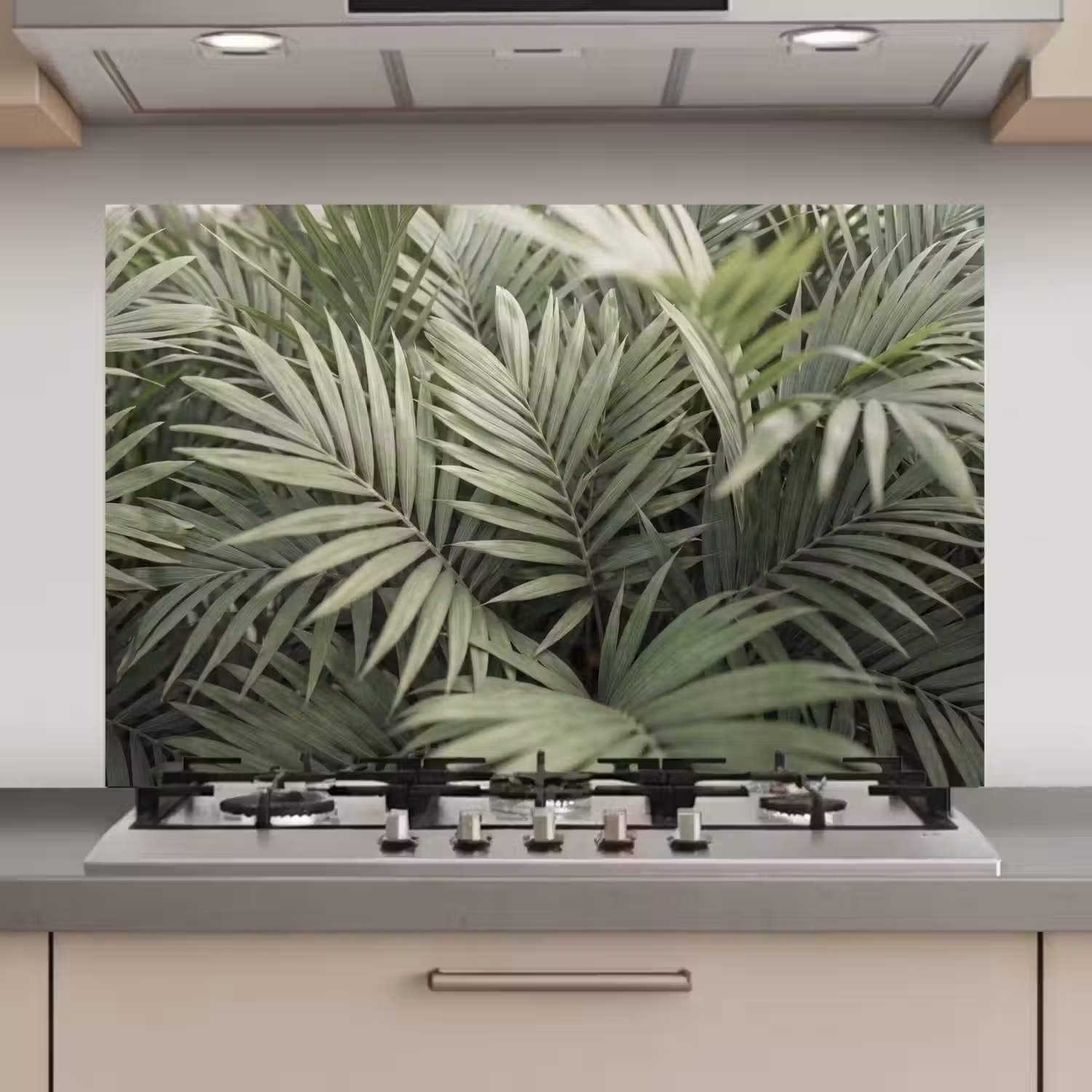 Plant - Palmbladeren - Natuur - Groen keuken achterwand spatscherm klein -3d_website