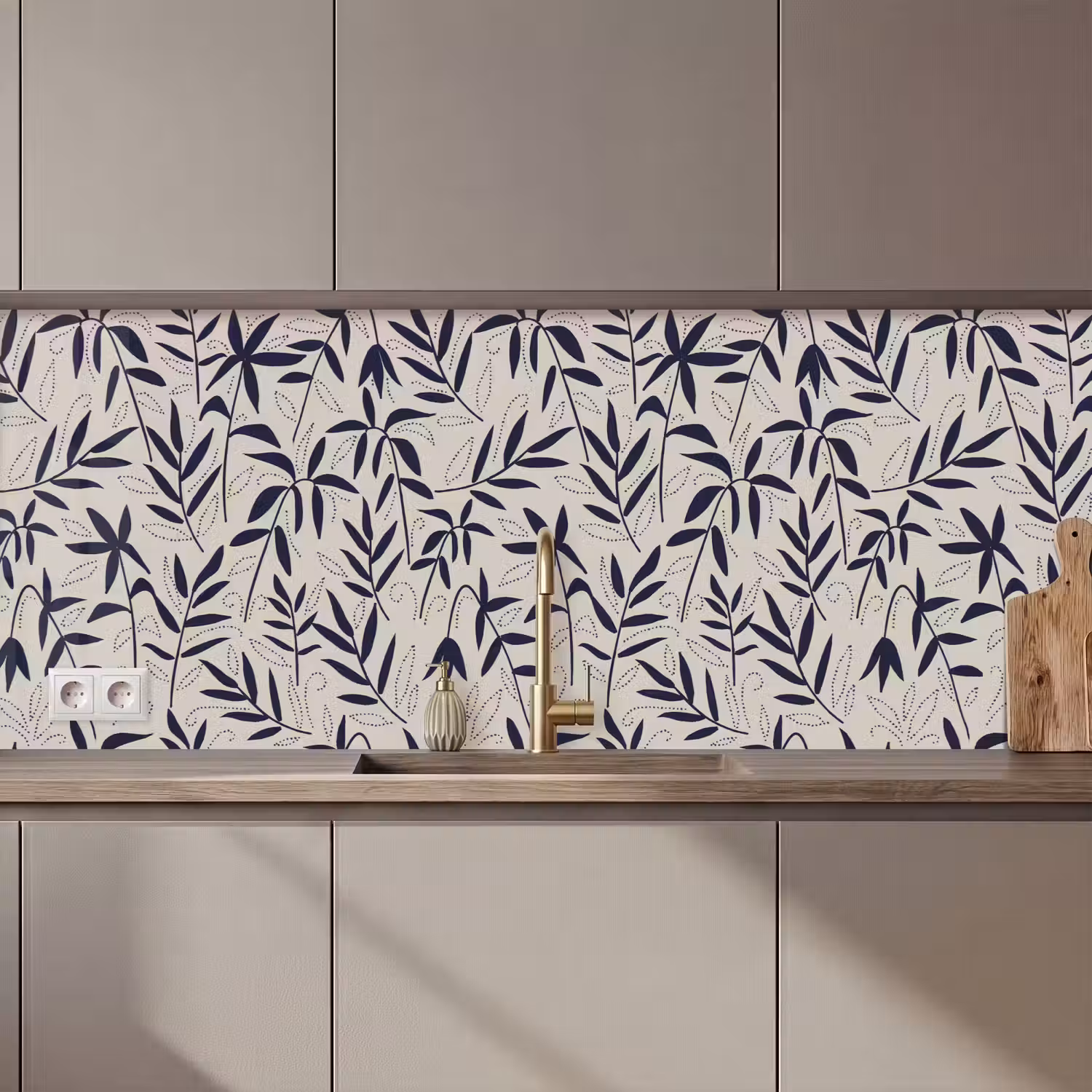 Planten - Japan - Patronen keuken achterwand 2 middel 871 zz_3dshopping