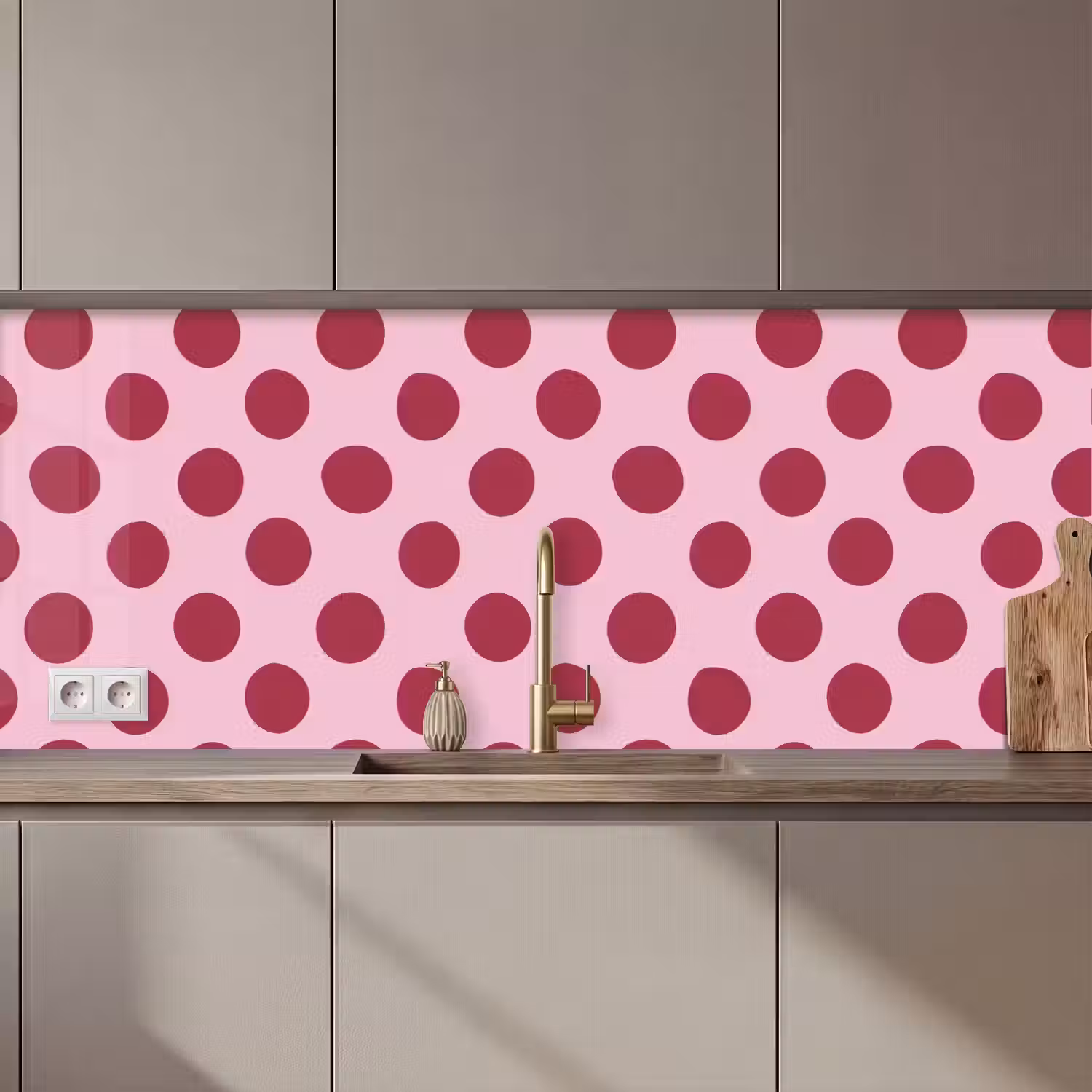 Stippen - Patroon - Bordeaux keuken achterwand 2 middel 871 zz_3dshopping