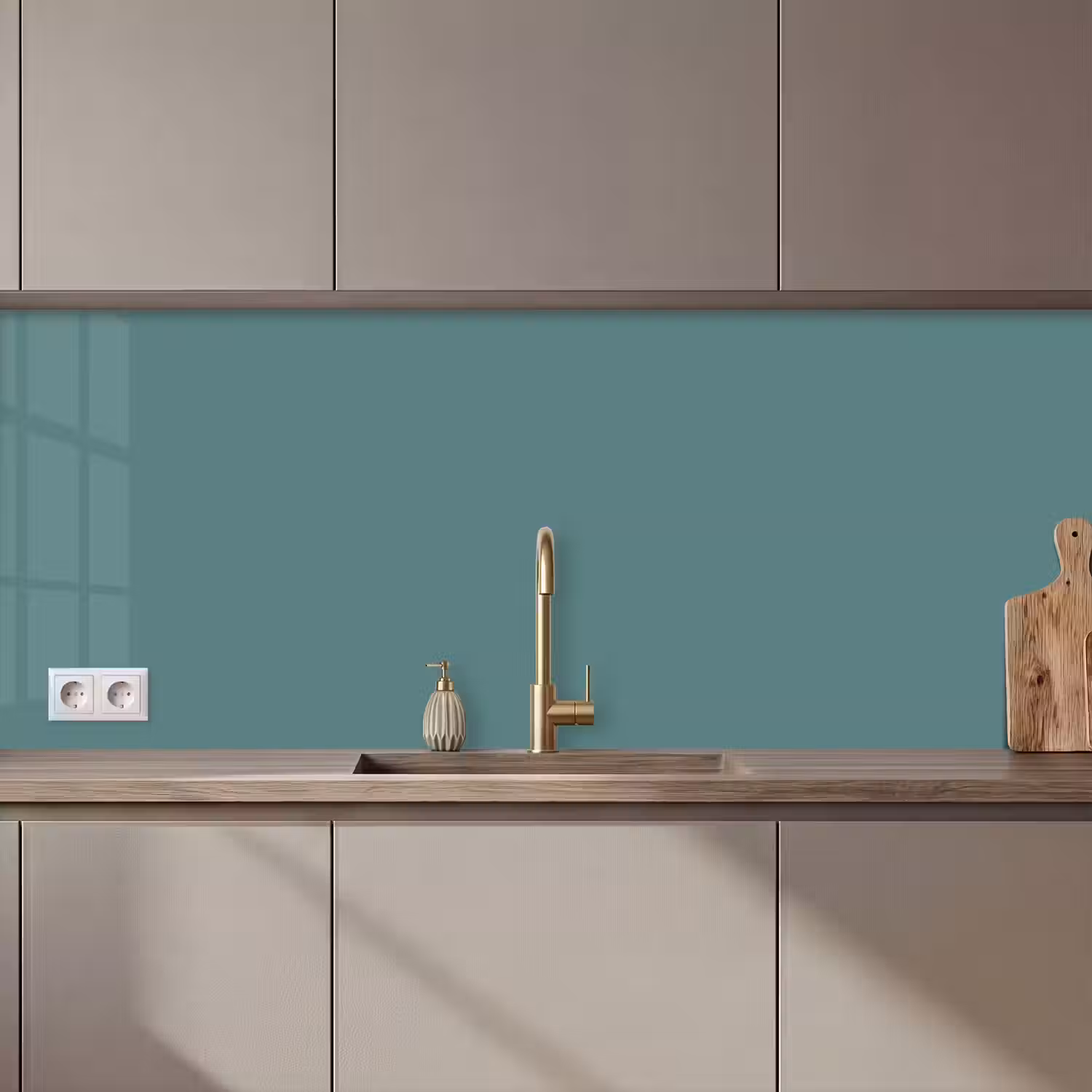Serene - Teal - Blauw keuken achterwand 2 middel 871 zz_3dshopping
