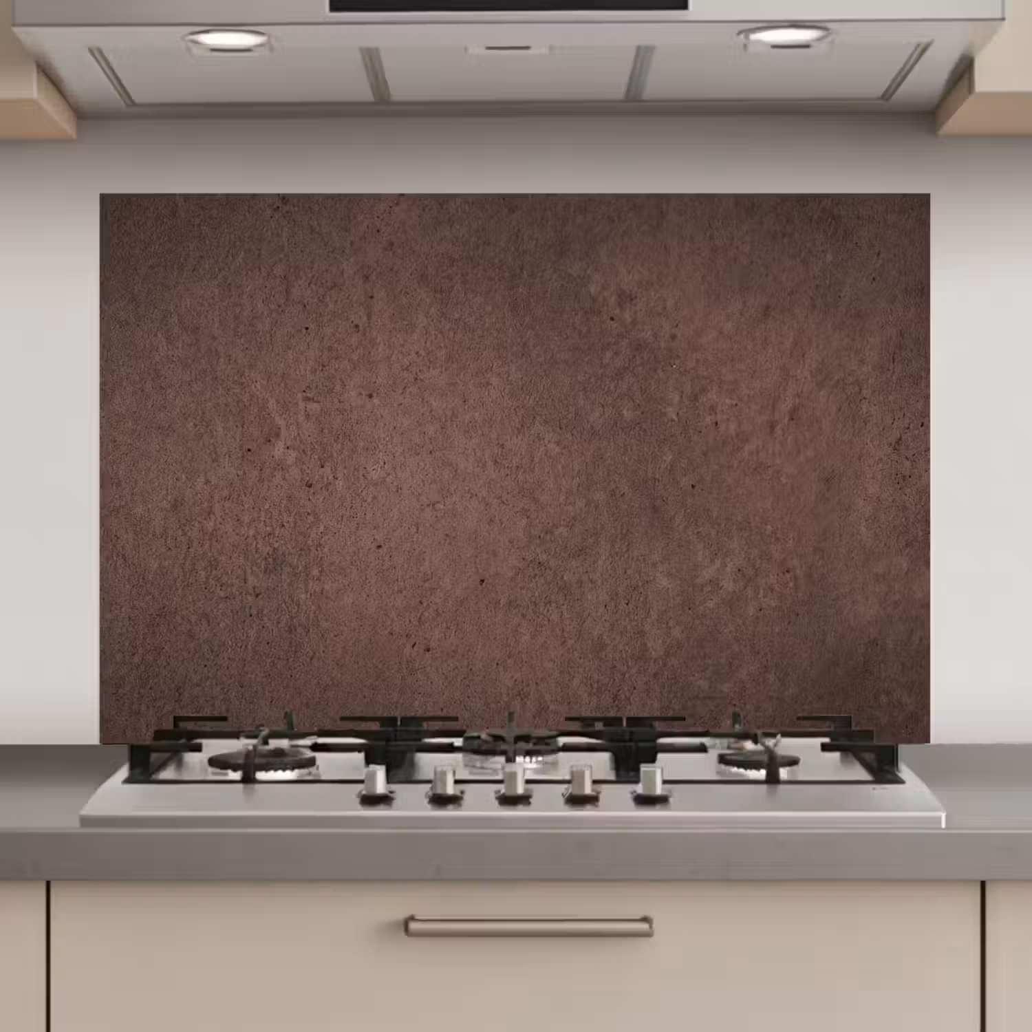 Textuur - Beton - Abstract - Donker - Bruin keuken achterwand spatscherm klein -3d_website