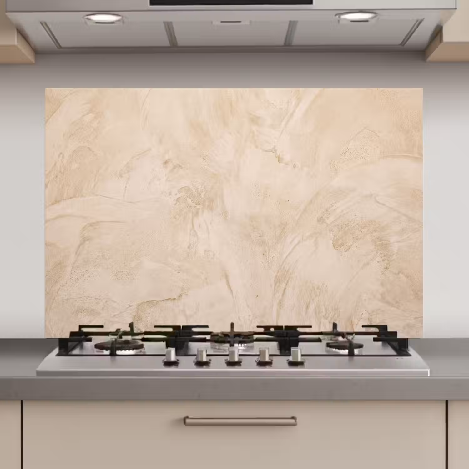 Textuur - Patroon - Abstract - Modern - Beige keuken achterwand spatscherm klein -3d_website