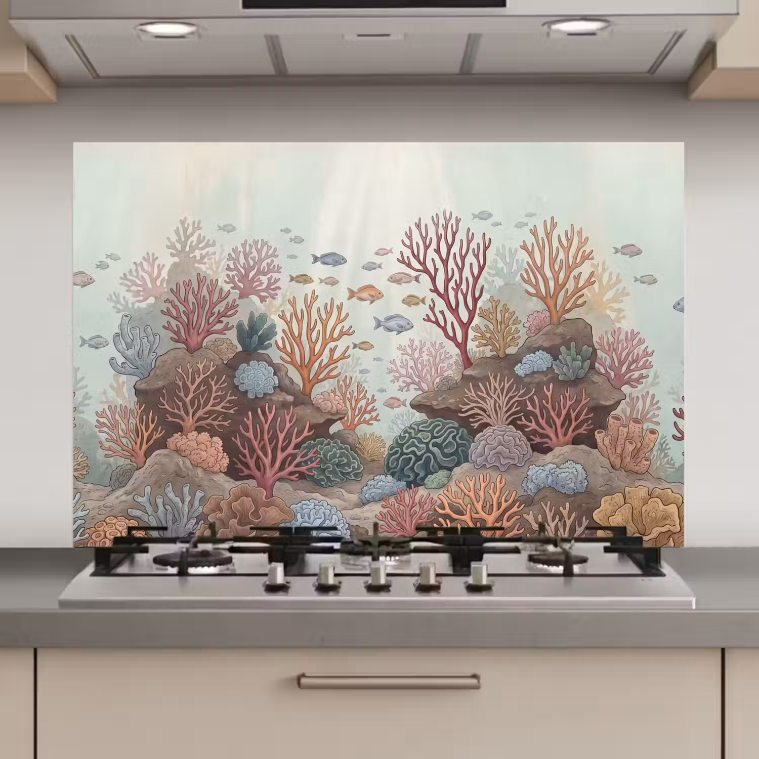 Onderwater - Koraal - Vis - Natuur keuken achterwand spatscherm klein -3d_website