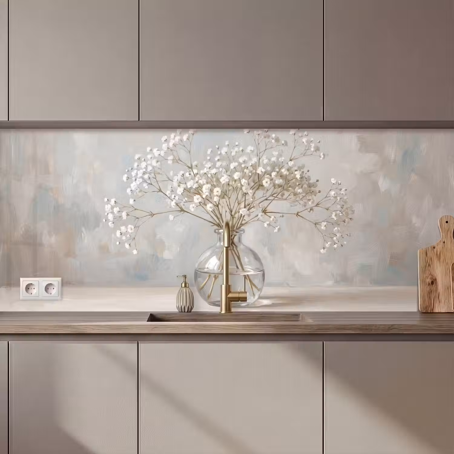 Vaas - Gipskruid - Wit keuken achterwand 2 middel zz_3dshopping