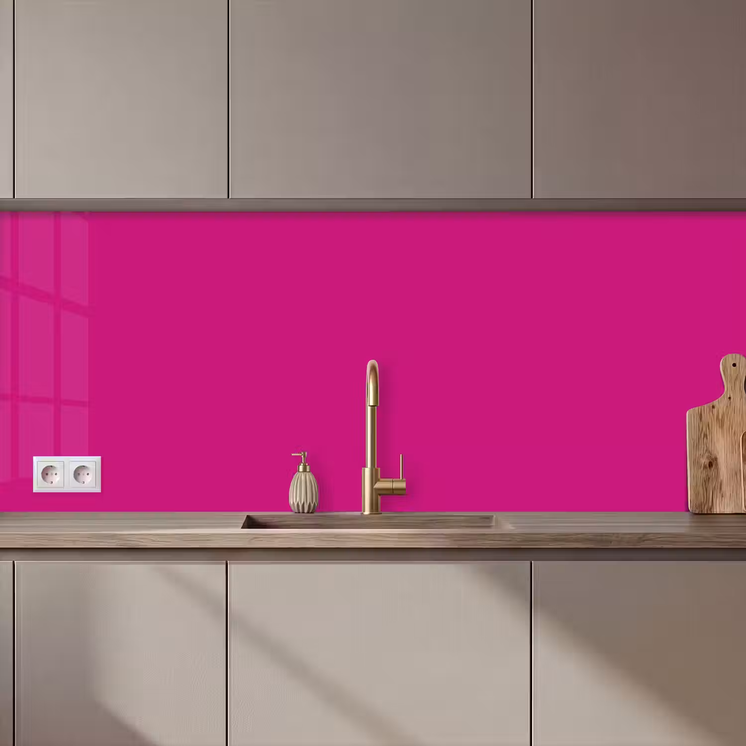 Velvet - Magenta - Roze keuken achterwand 2 middel 871 zz_3dshopping