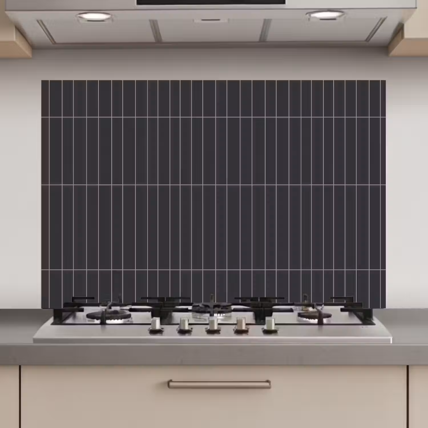 Verticaal - Wandtegel - Donkergrijs keuken achterwand spatscherm klein 900 -3d_website