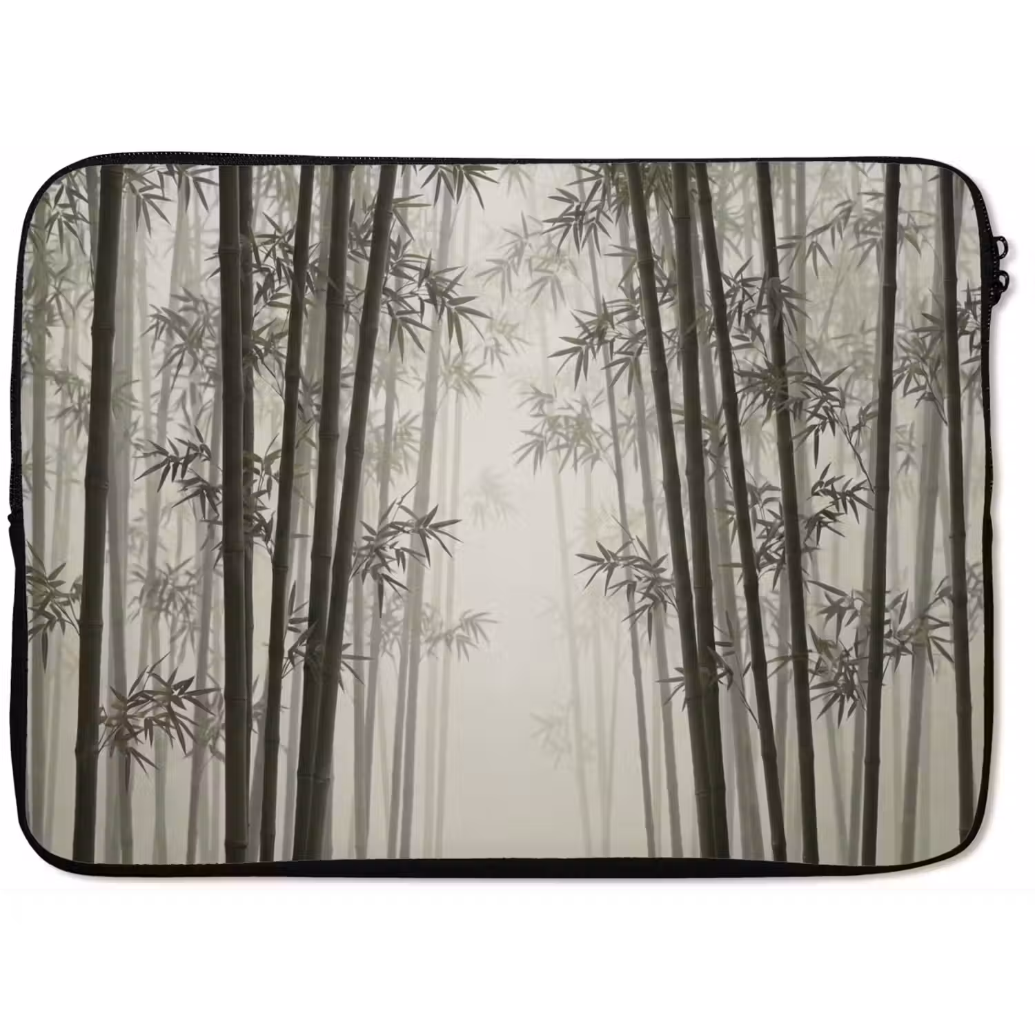 Bamboe - Bos - Mist - Natuur laptophoes neopreen klein -zkaufland3dotto