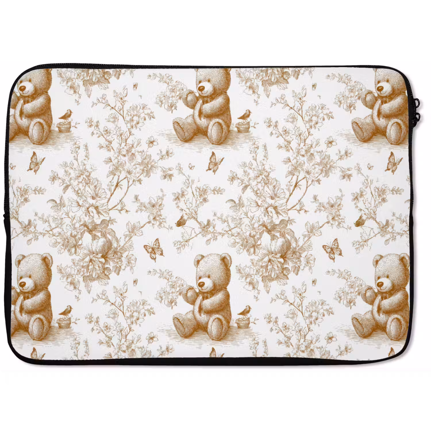 Beer - Tijdloos - Bruin laptophoes neopreen klein 279 -zkaufland3dotto