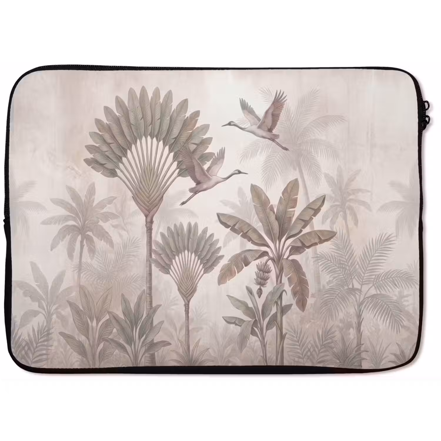 Vogel - Tropisch - Jungle - Natuur - Beige laptophoes neopreen klein -zkaufland3dotto