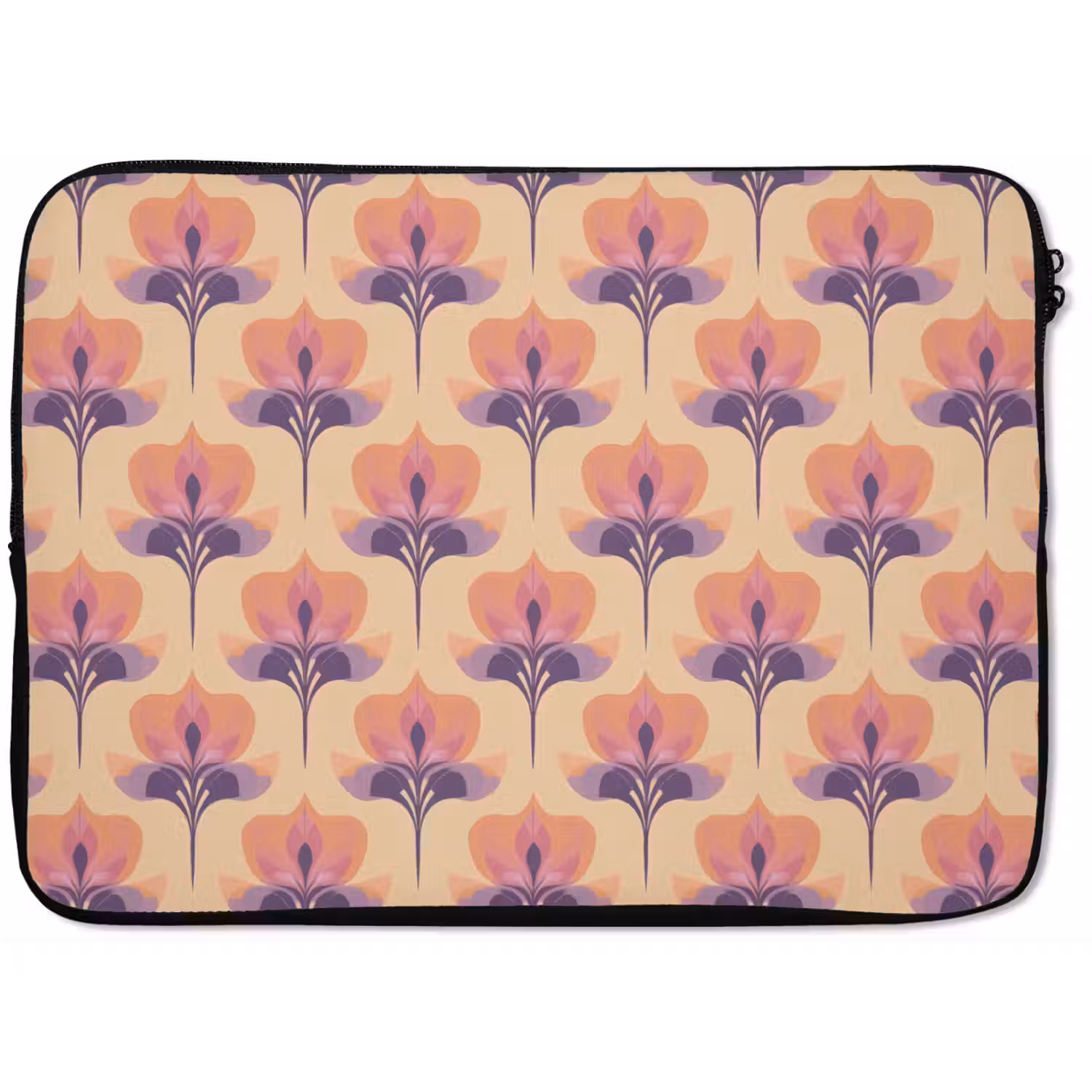 Botanisch - Patroon - Pastel laptophoes neopreen klein 279 -zkaufland3dotto